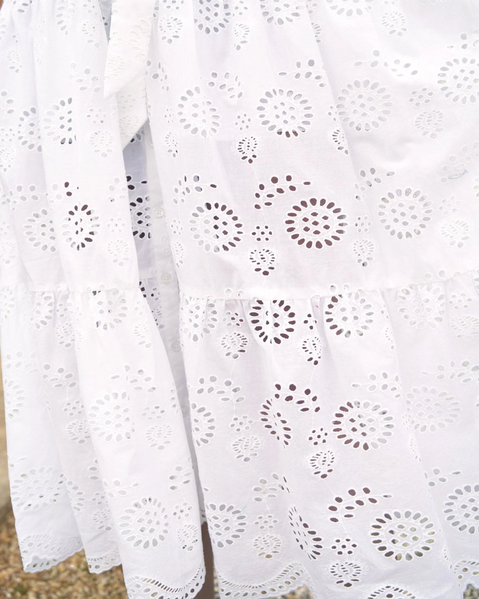 Addyson Dress In Fresh White Eyelet - Image 8