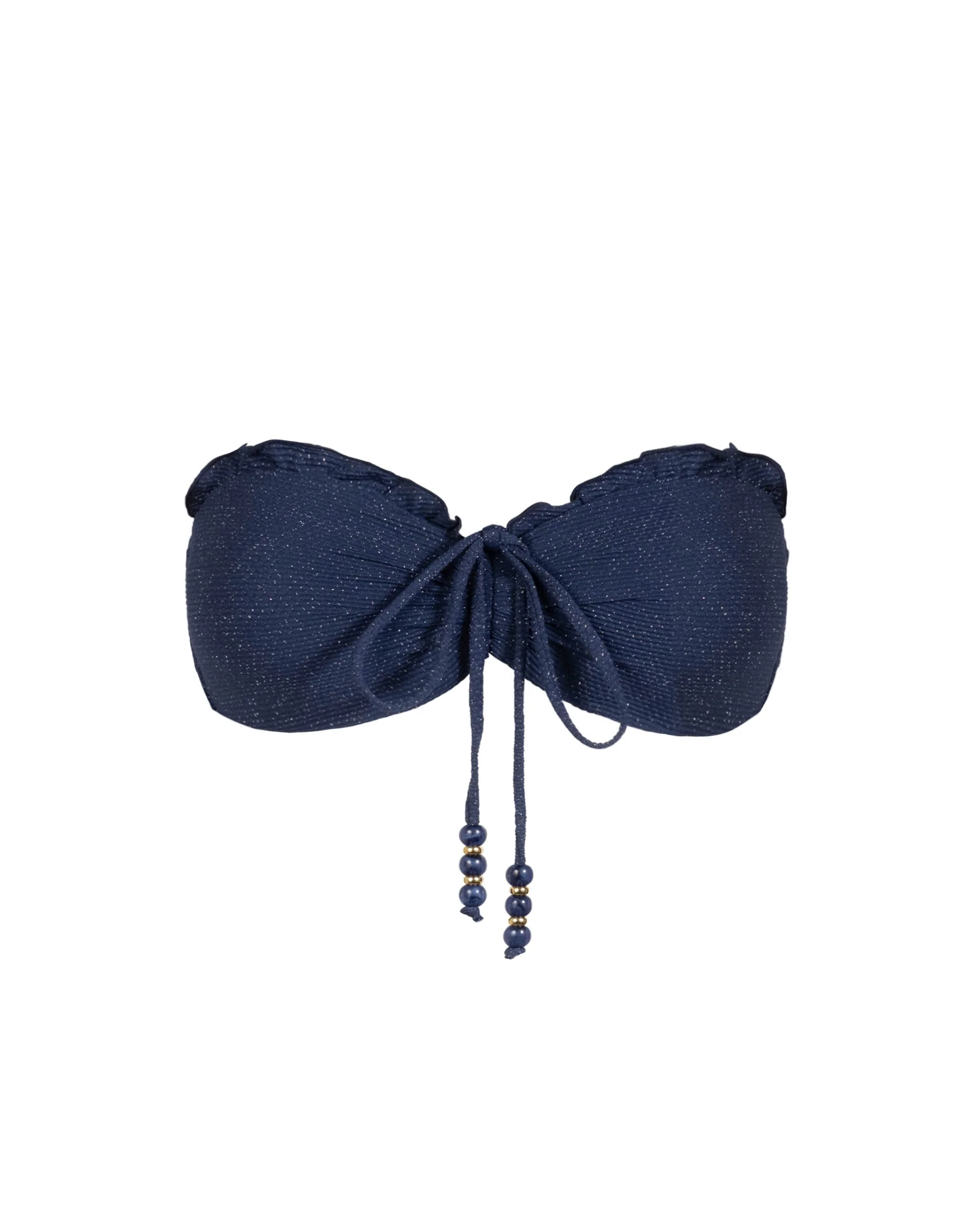 Alexis Top In Marine Blue Metallic - Image 7