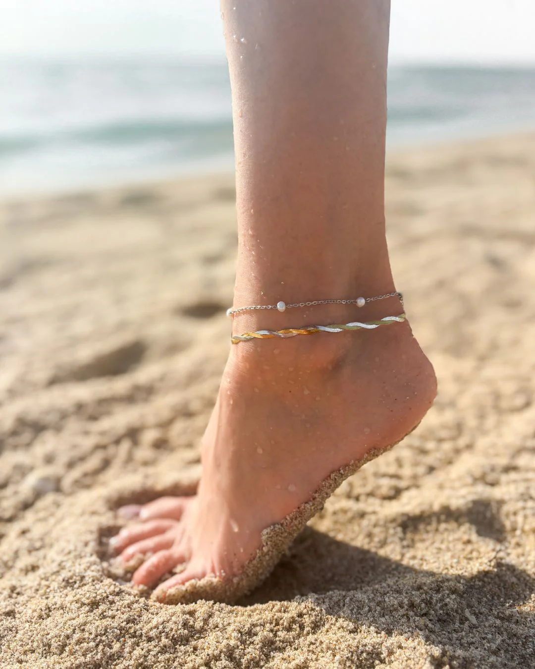 AMINA ANKLET MIXED METAL - Image 2