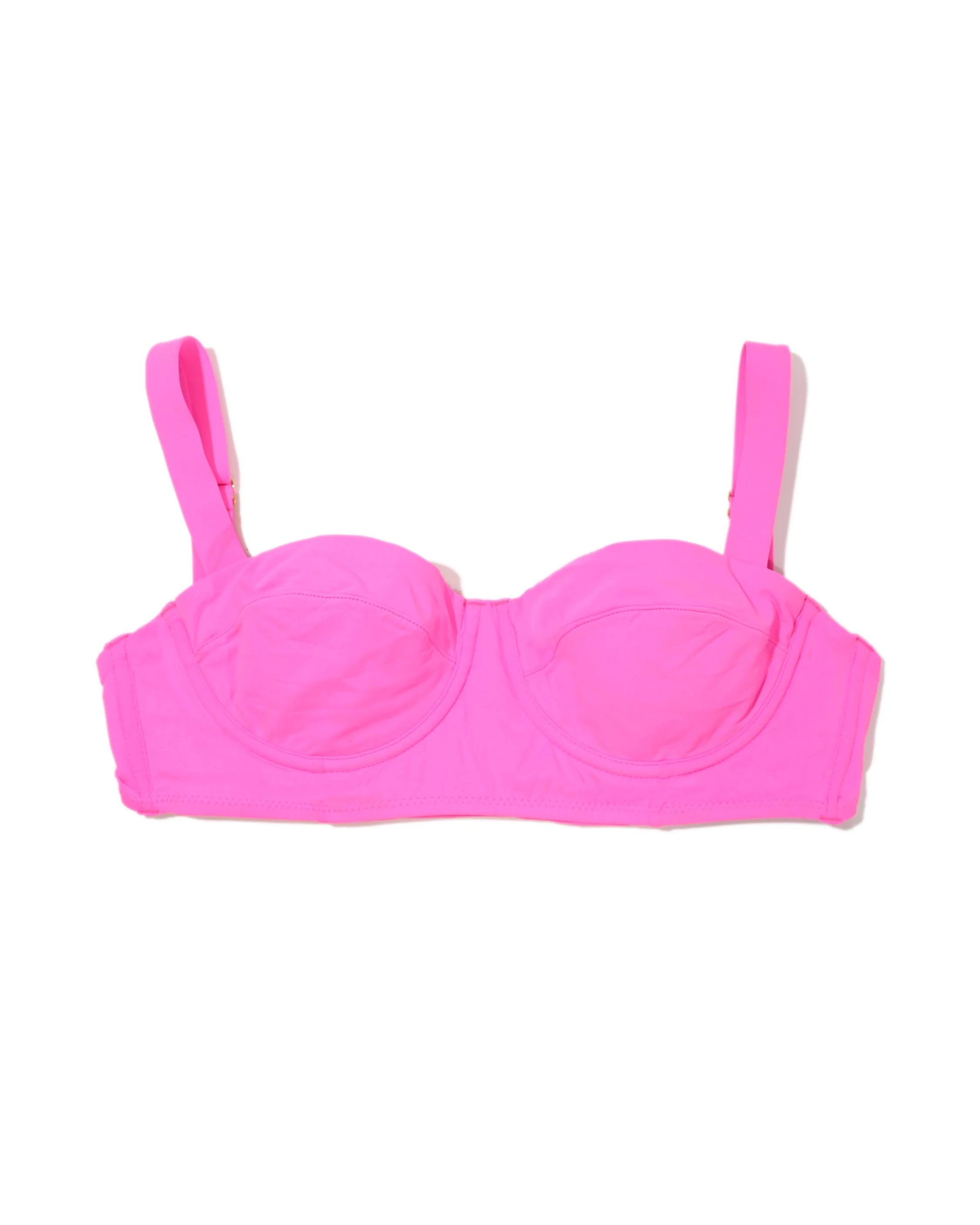 Balconette Bikini Swimsuit Top Unapologetic Pink - Image 2
