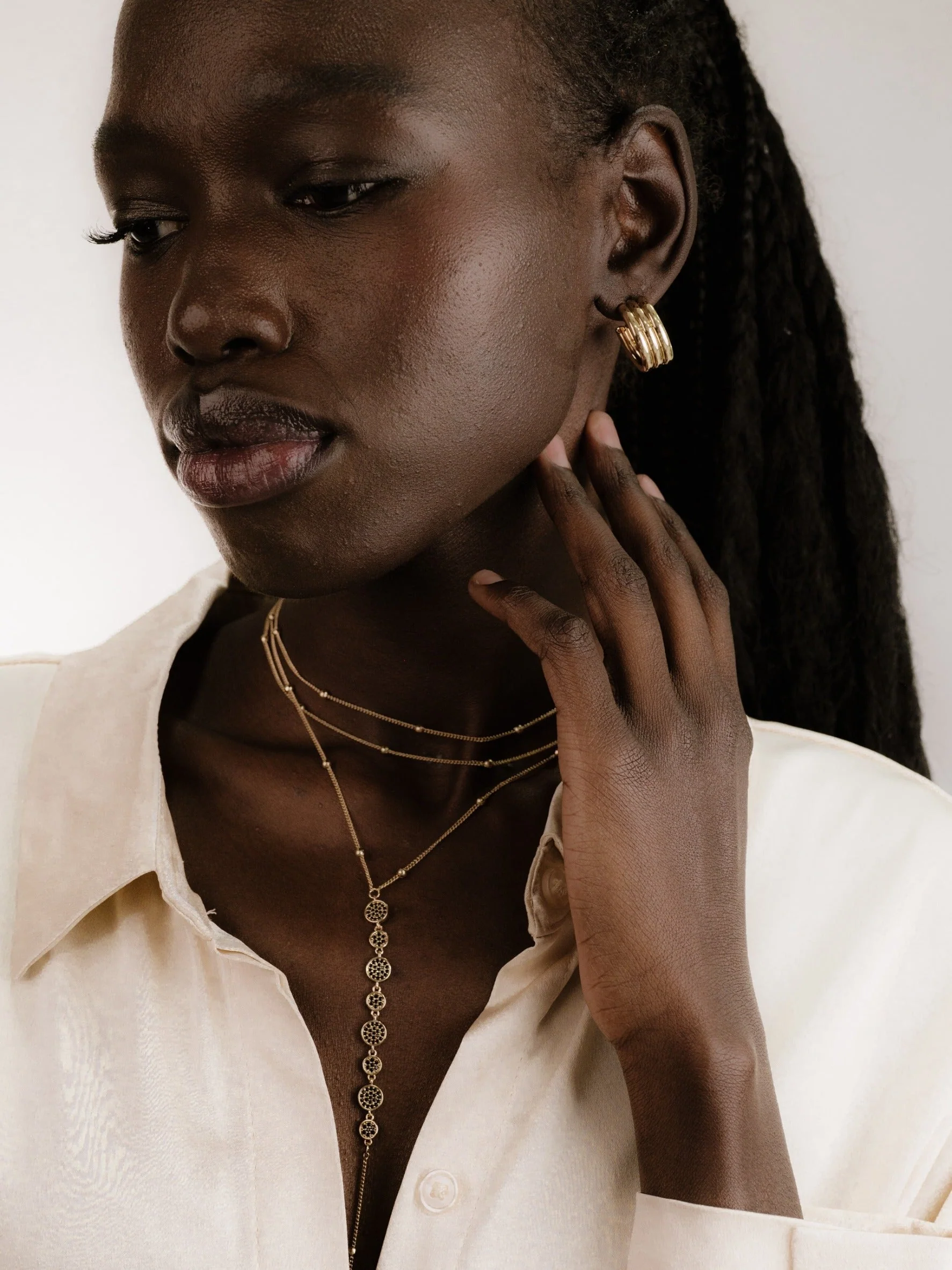 Bali Dreams Crystal Lariat Necklace - Image 5