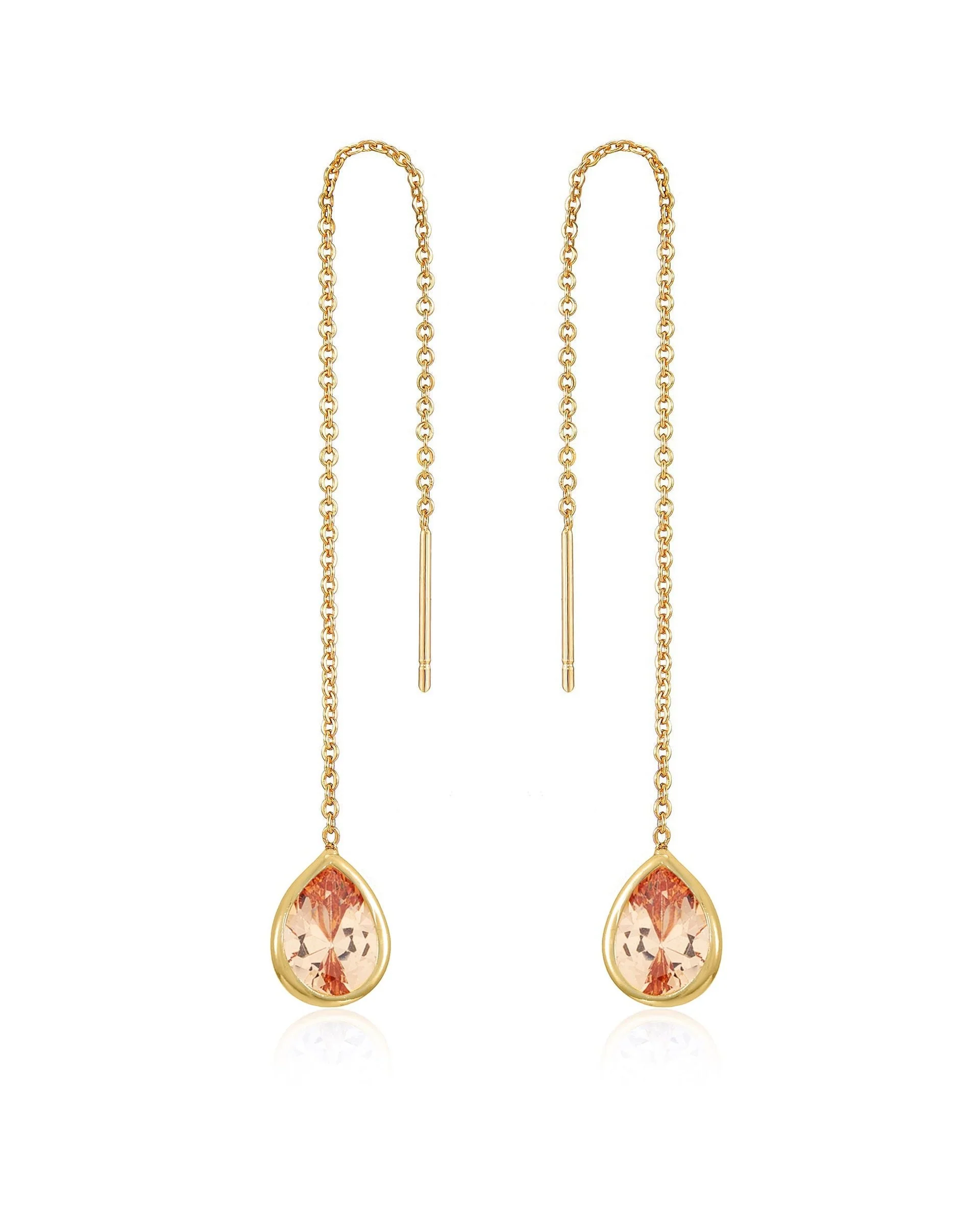 Barely There Chain and Crystal Dangle Earrings - Image 7