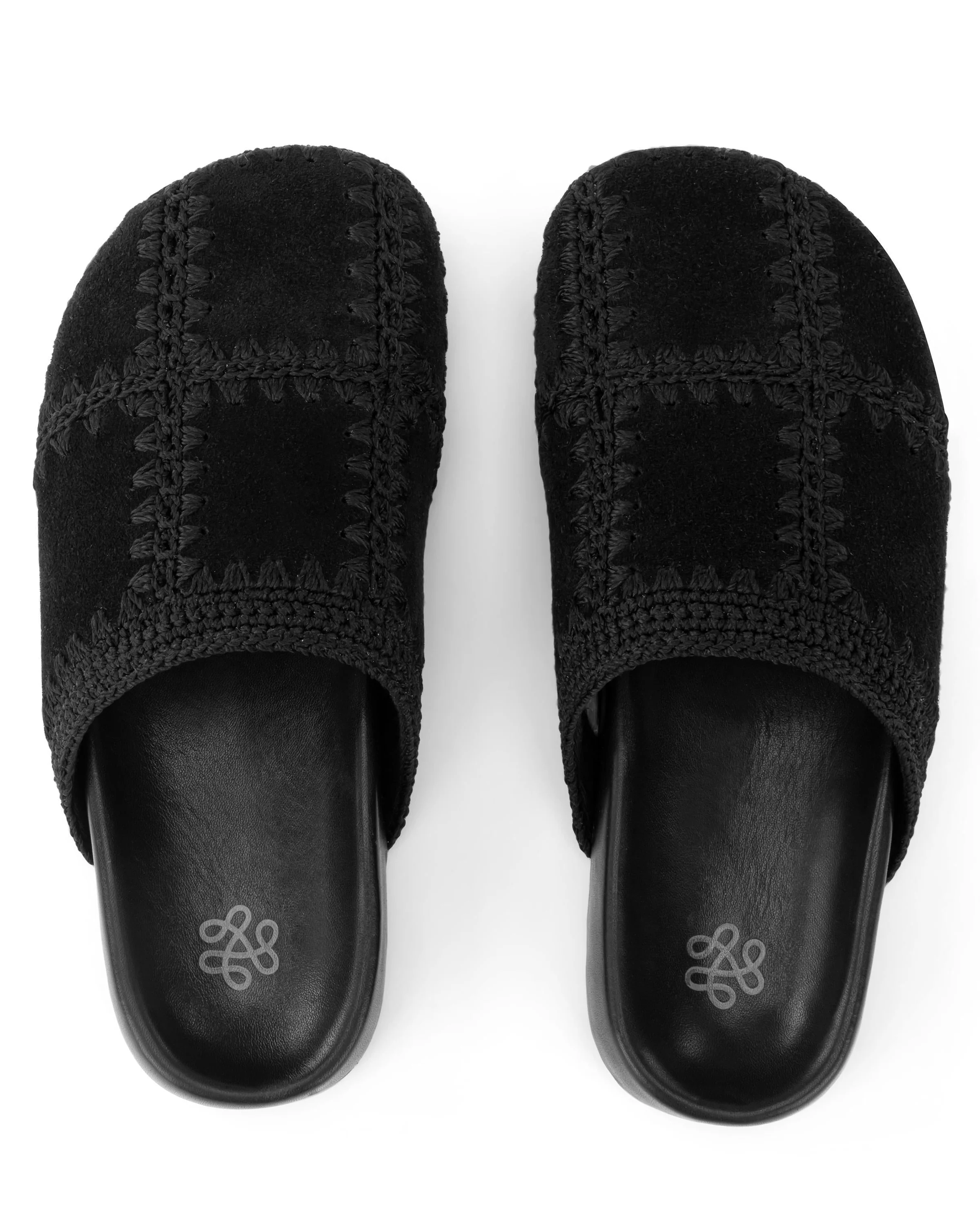 Bolinas Clog - Leather - Black Suede Patch