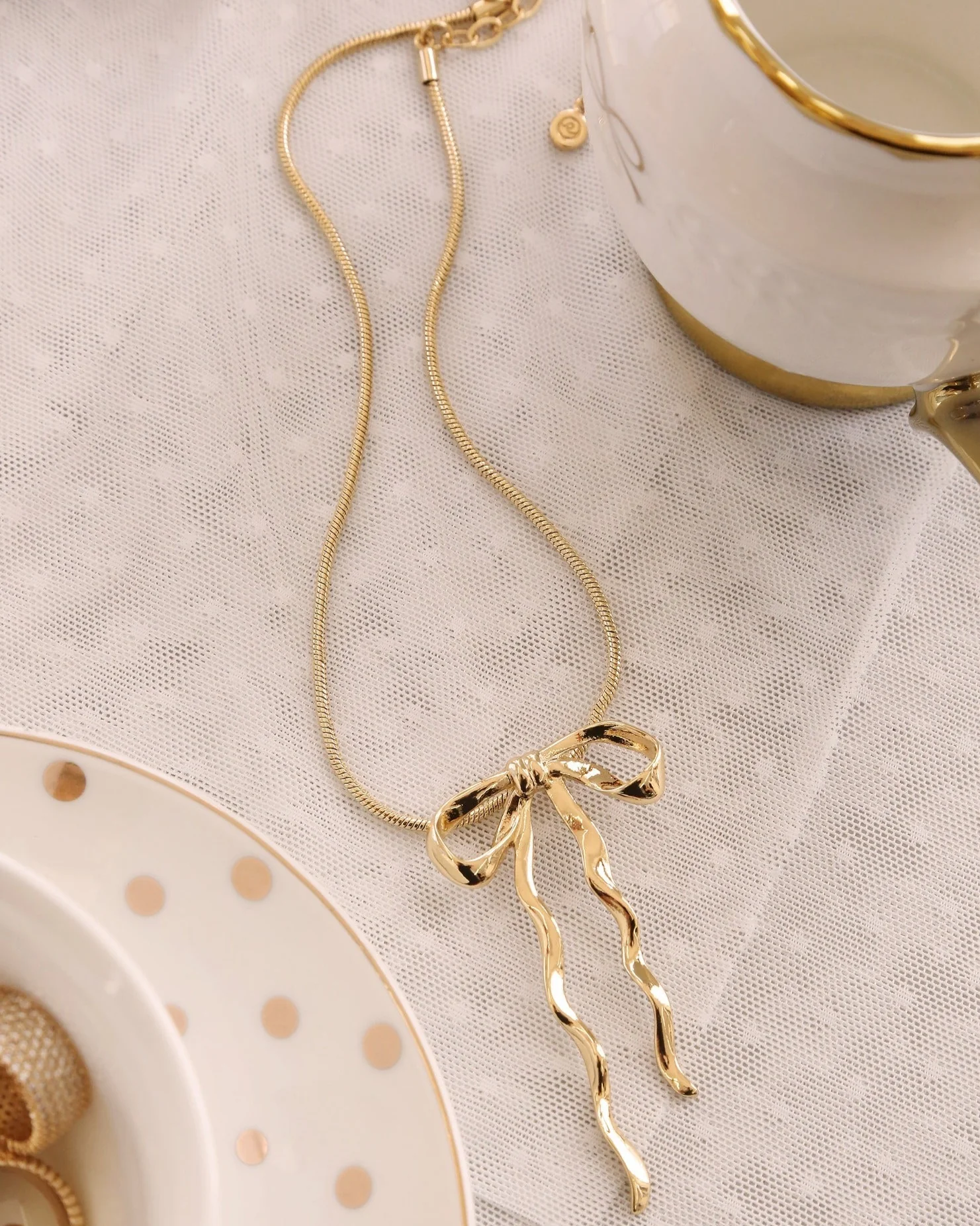 Bow Organica Pendant Necklace - Image 7