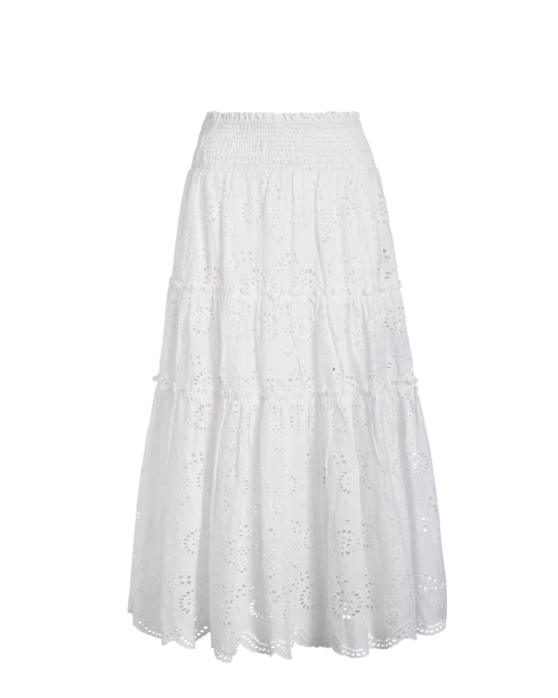 Charlie Skirt In Fresh White Eyelet