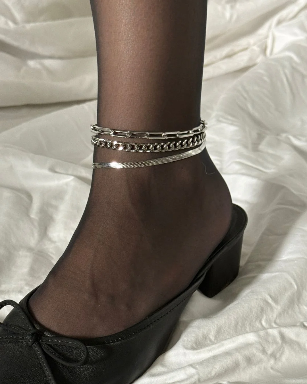 CINTHIA ANKLET SET SILVER - Image 4