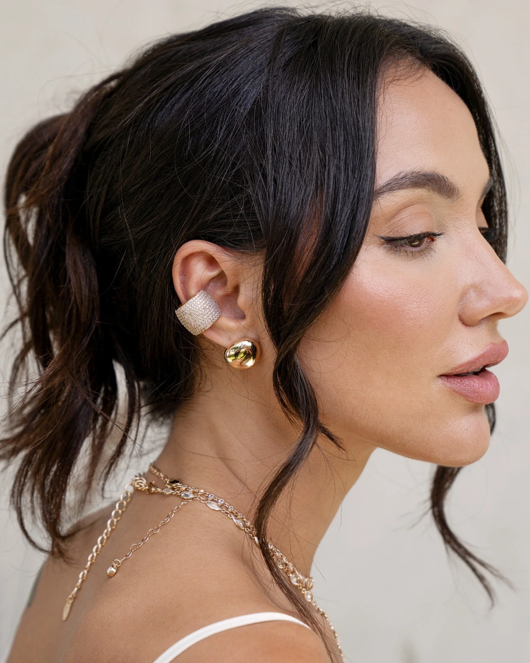 Crystal Statement Chunky Ear Cuff - Image 5