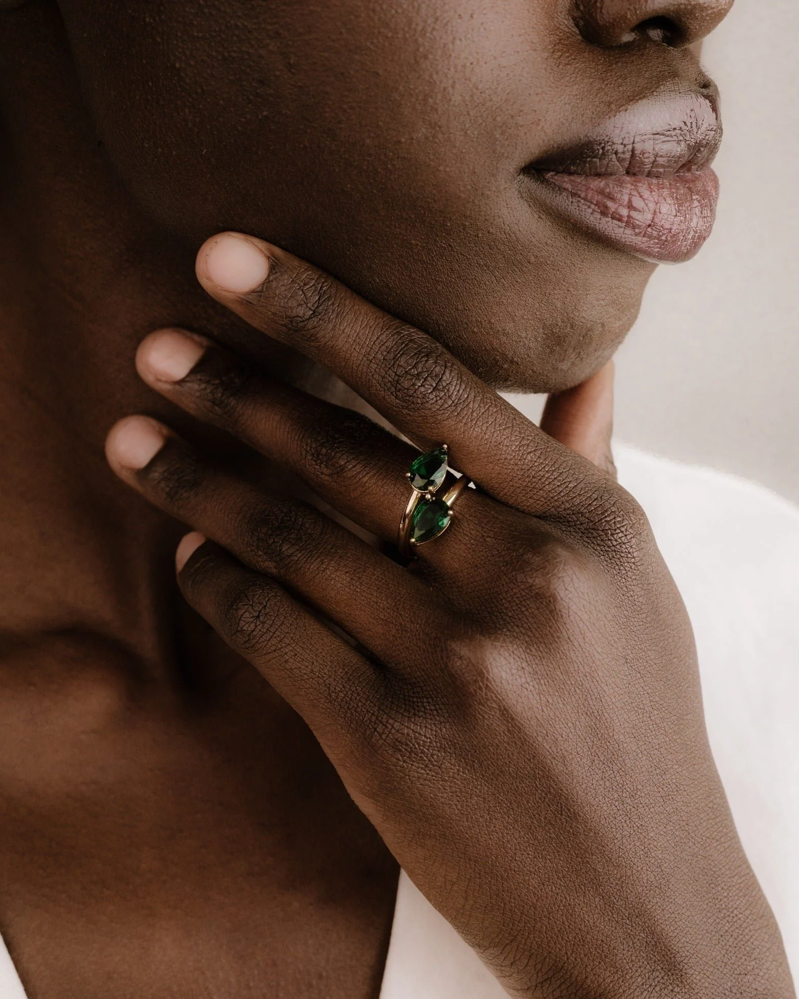 Crystal Teardrop Wrap Ring - Image 5