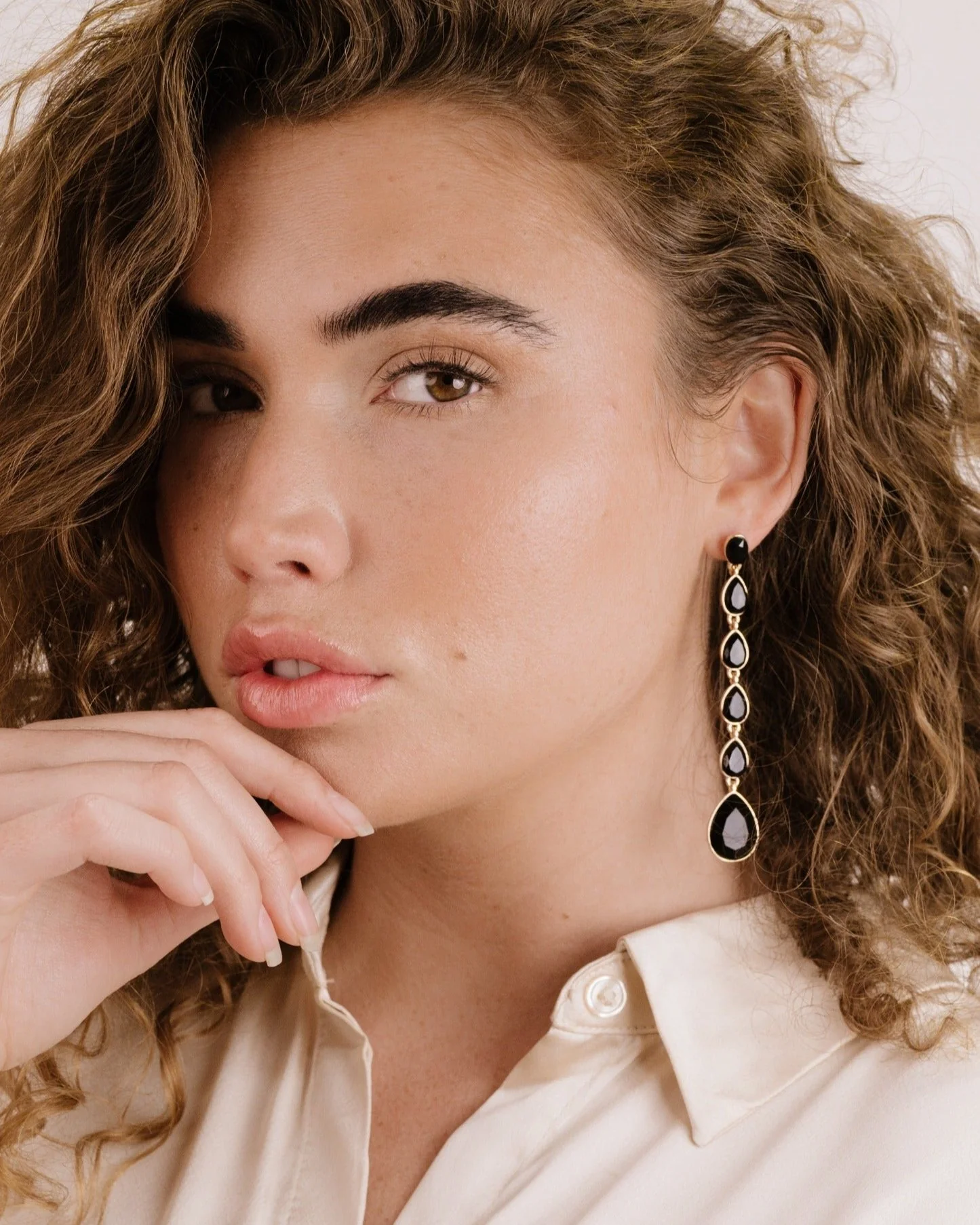 Crystallized Drop Earrings - Image 5