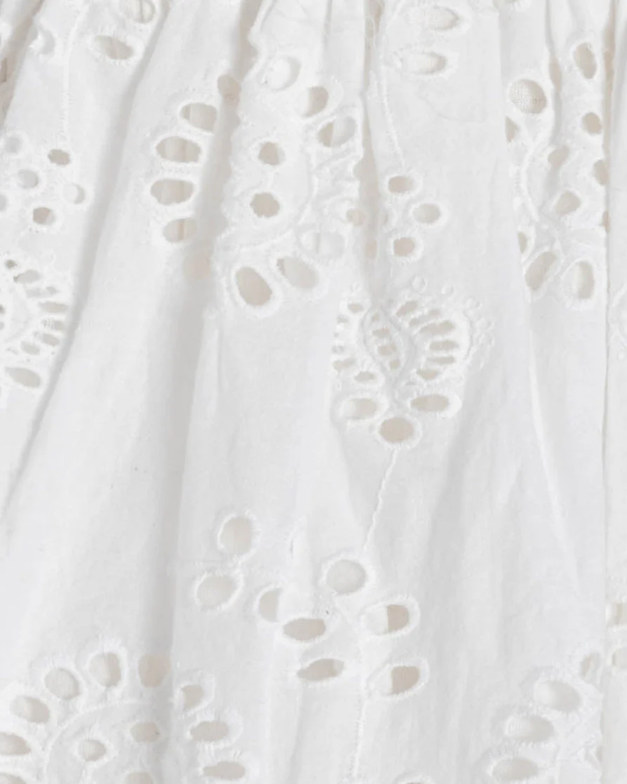 Dani Top In Fresh White Eyelet - Image 6