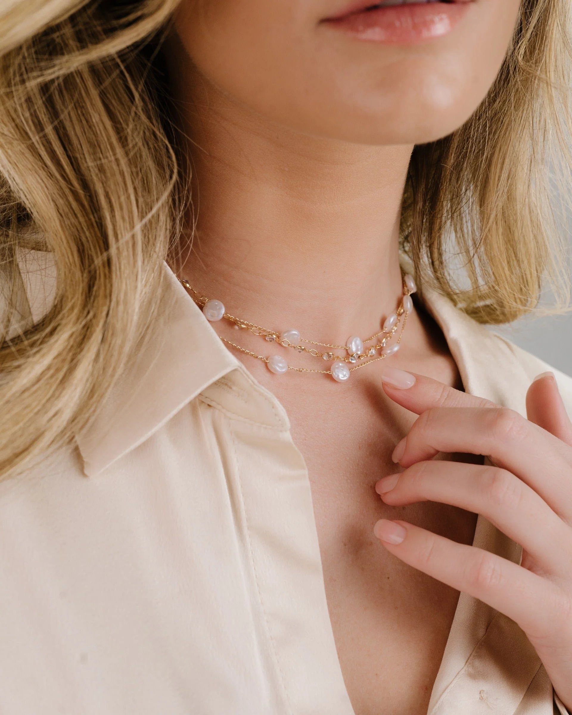 Dressed in Pearls Layered Necklace - Image 7