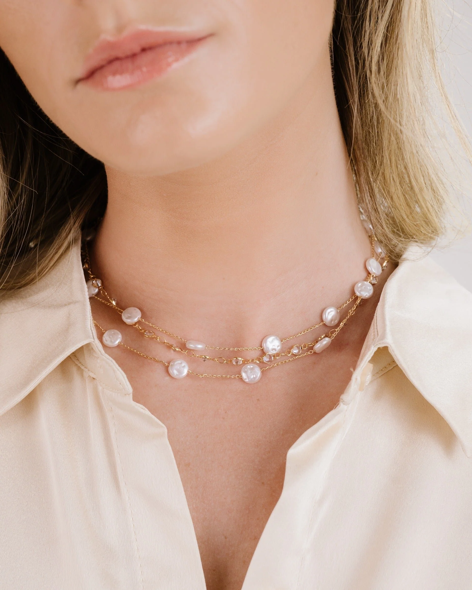 Dressed in Pearls Layered Necklace - Image 9
