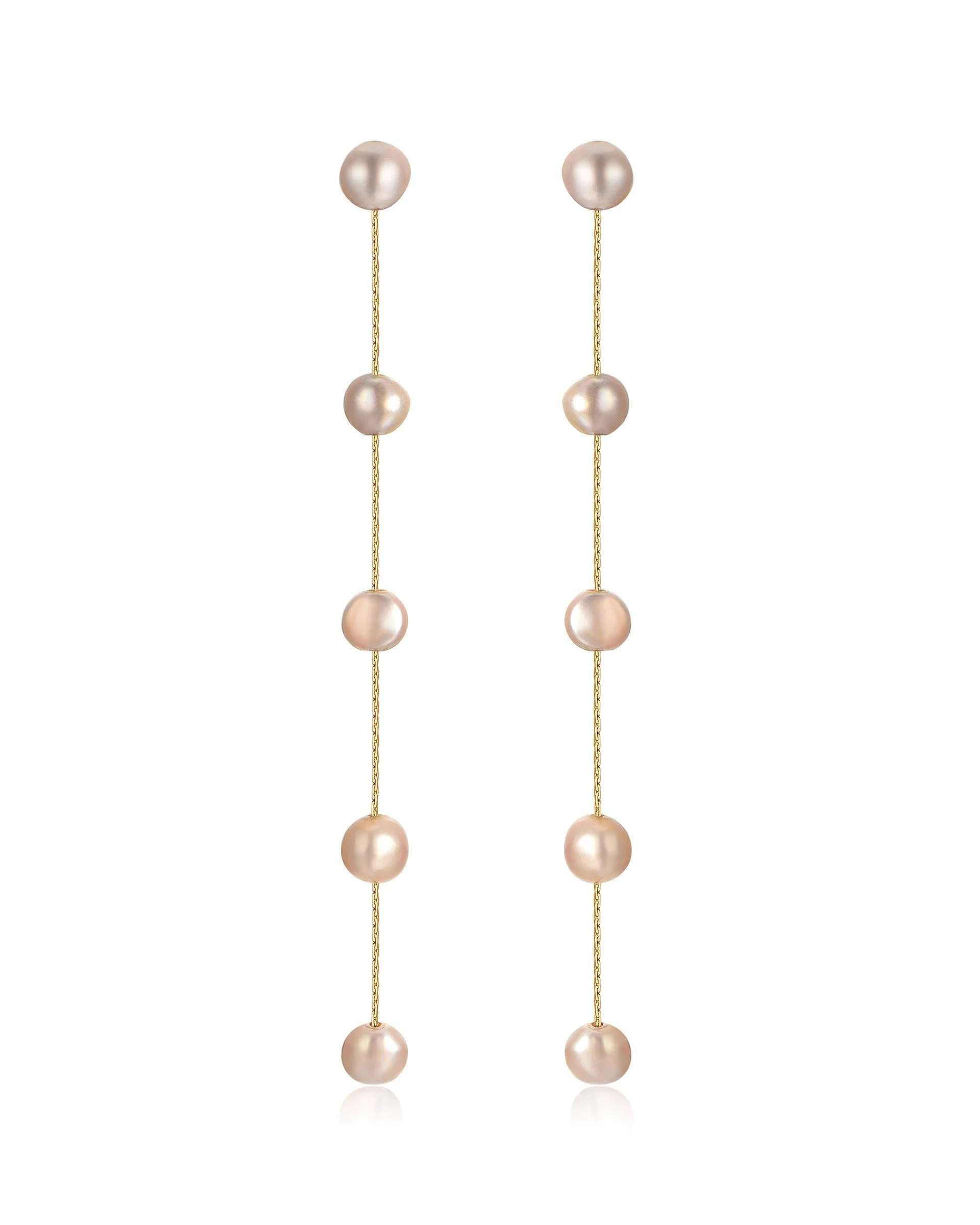 Dripping Pearl Delicate Drop Earrings - Image 13