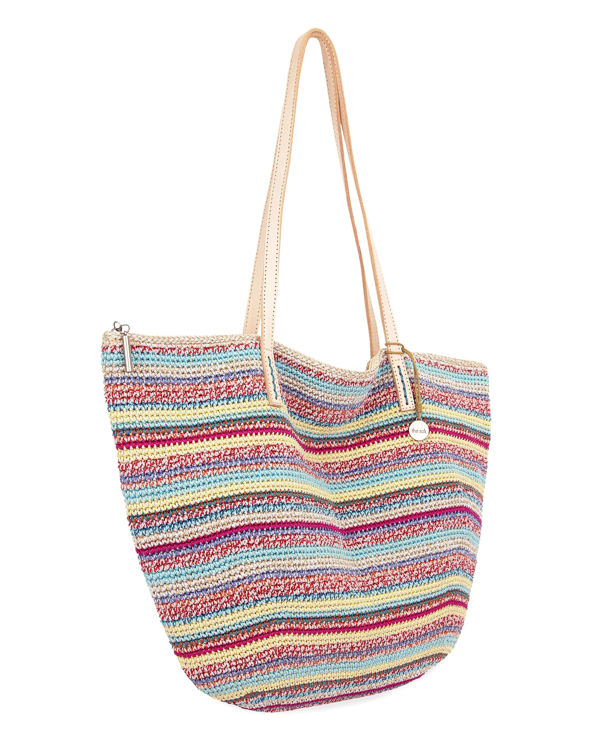 Faye Large Tote - Hand Crochet - Eden Stripe - Image 2