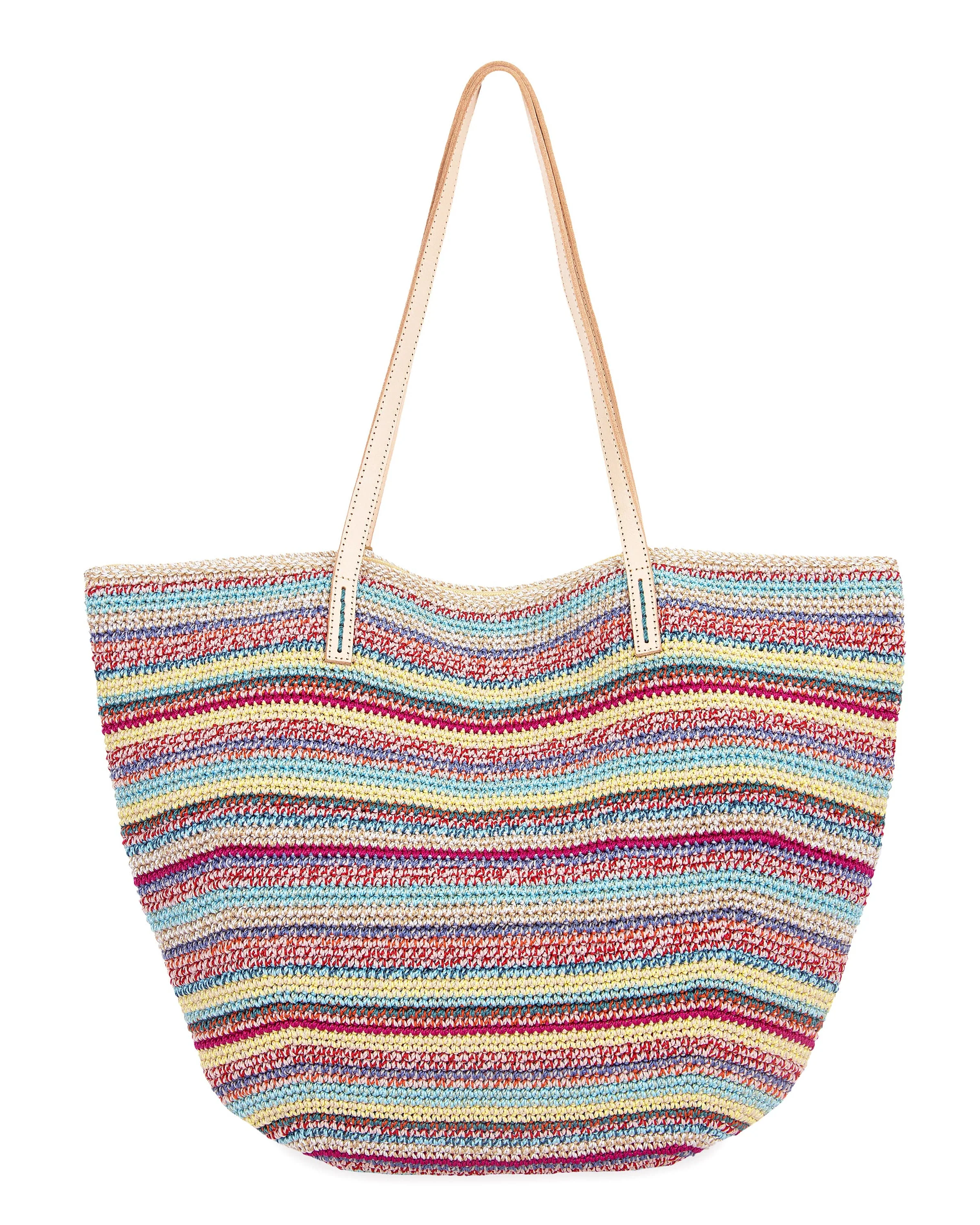 Faye Large Tote - Hand Crochet - Eden Stripe - Image 4