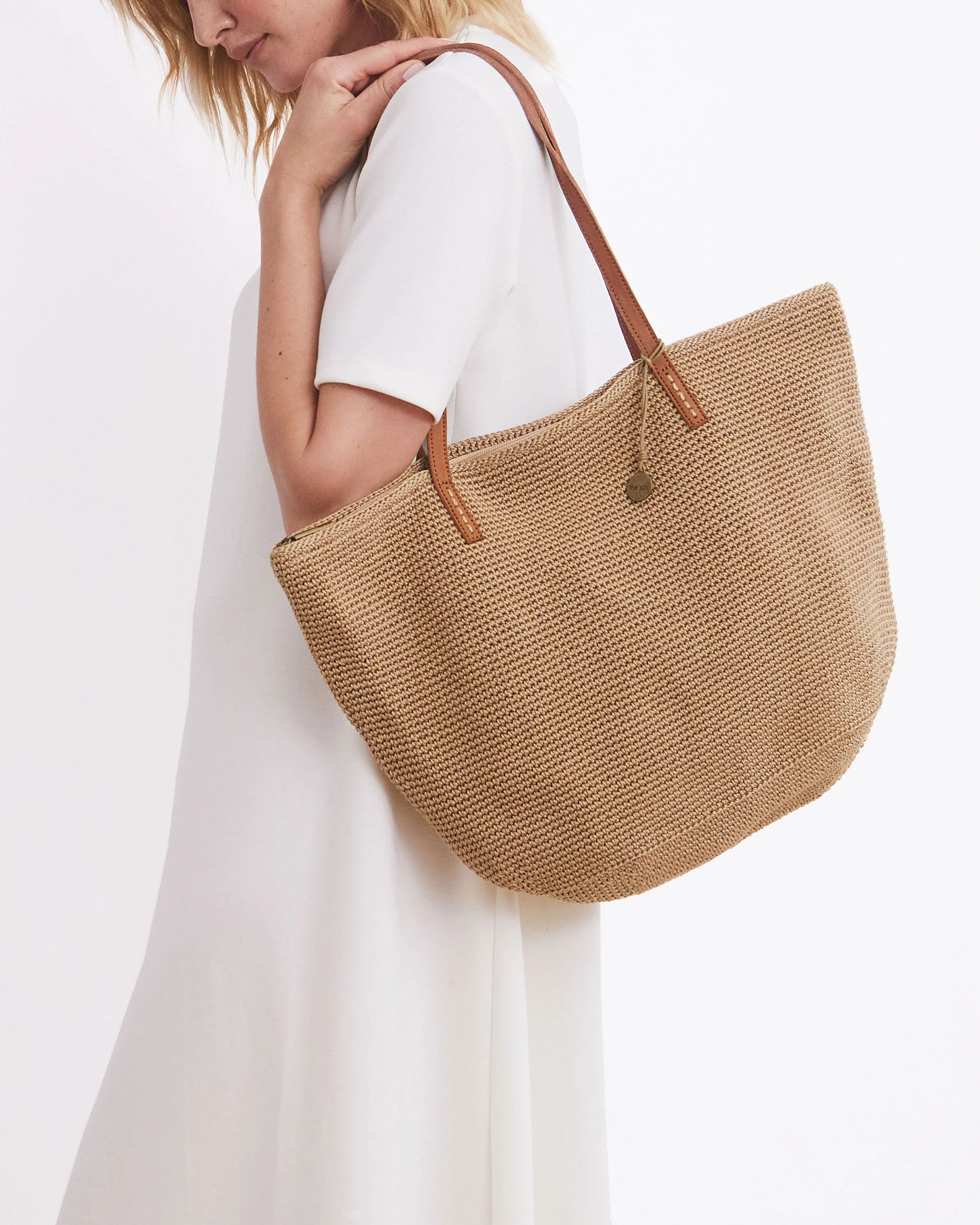 Faye Large Tote - Hand Crochet - Eden Stripe - Image 5