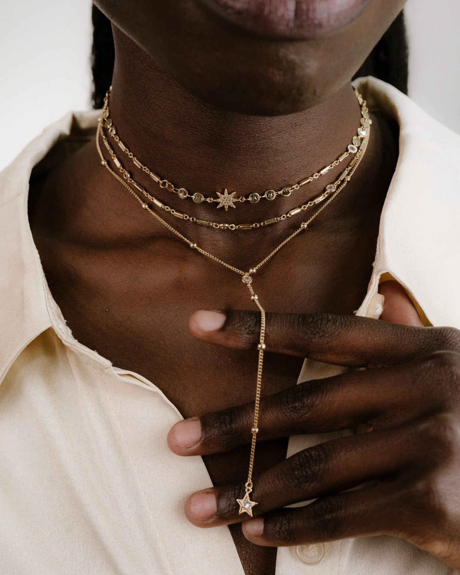 Forever Falling Multi-Chain Lariat Choker - Image 5