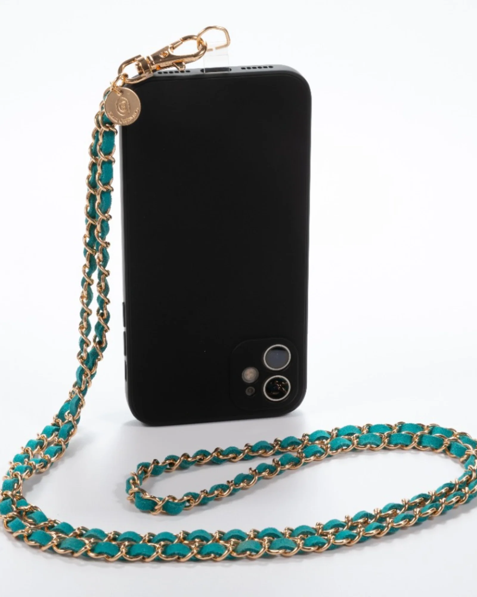 Gold N' Emerald Crossbody Phone Chain