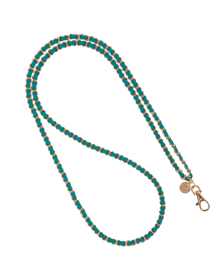 Gold N' Emerald Crossbody Phone Chain - Image 2