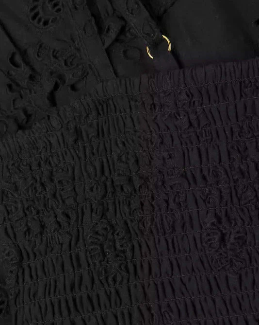 Hannah Dress In Black Eyelet - Image 9