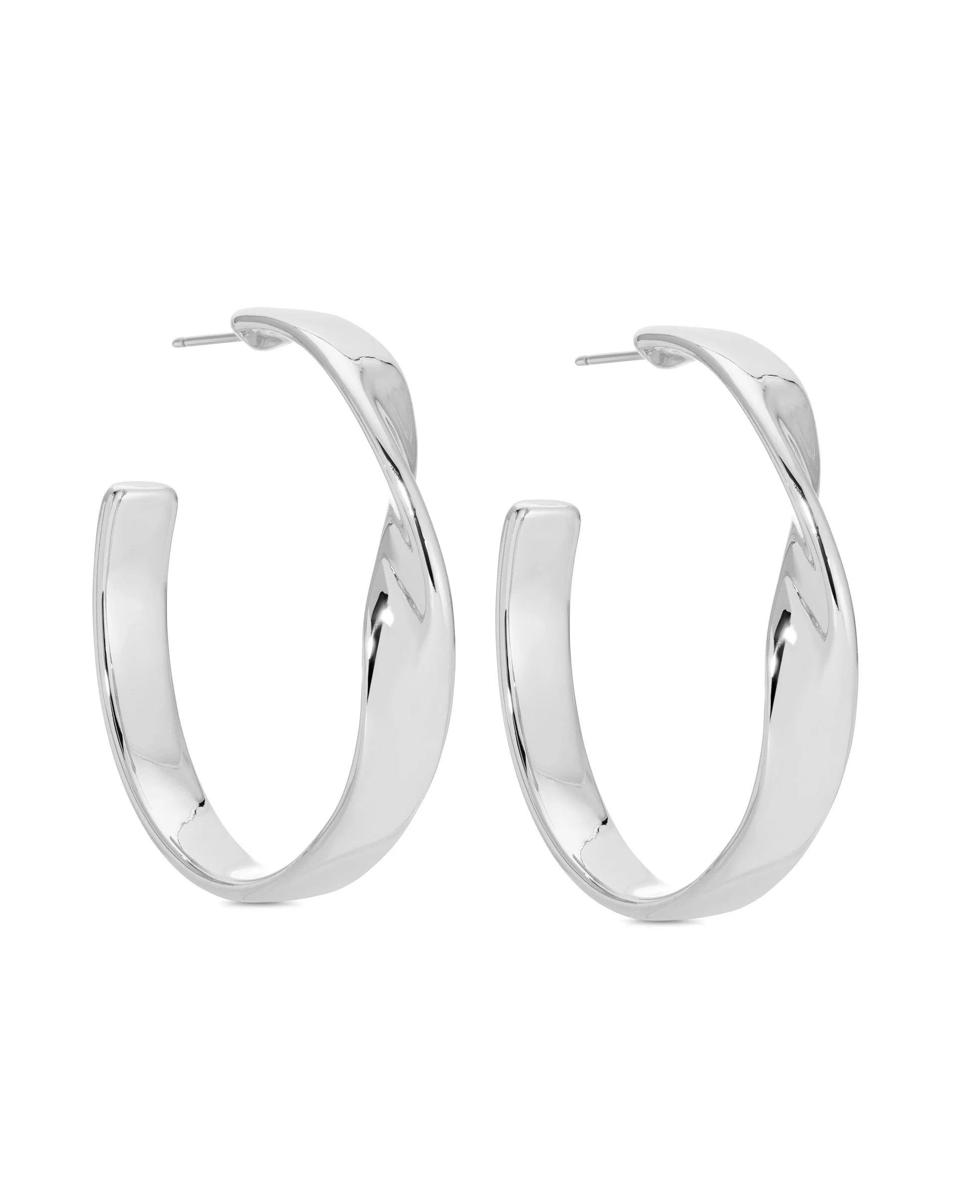 Heirloom Twist Medium Hoops - Image 9
