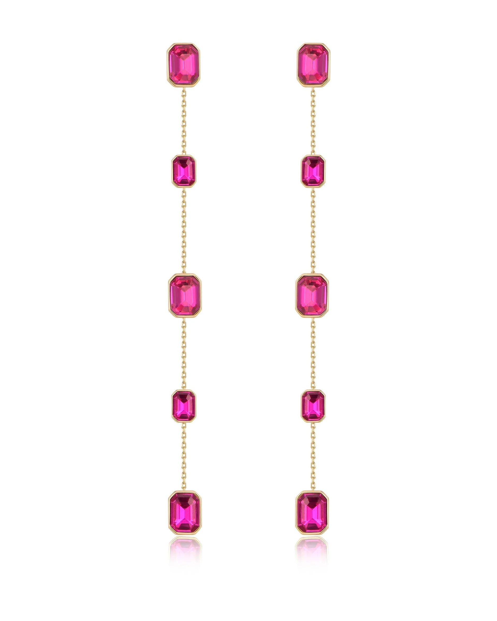 Iconic Crystal Dangle Earrings - Image 6