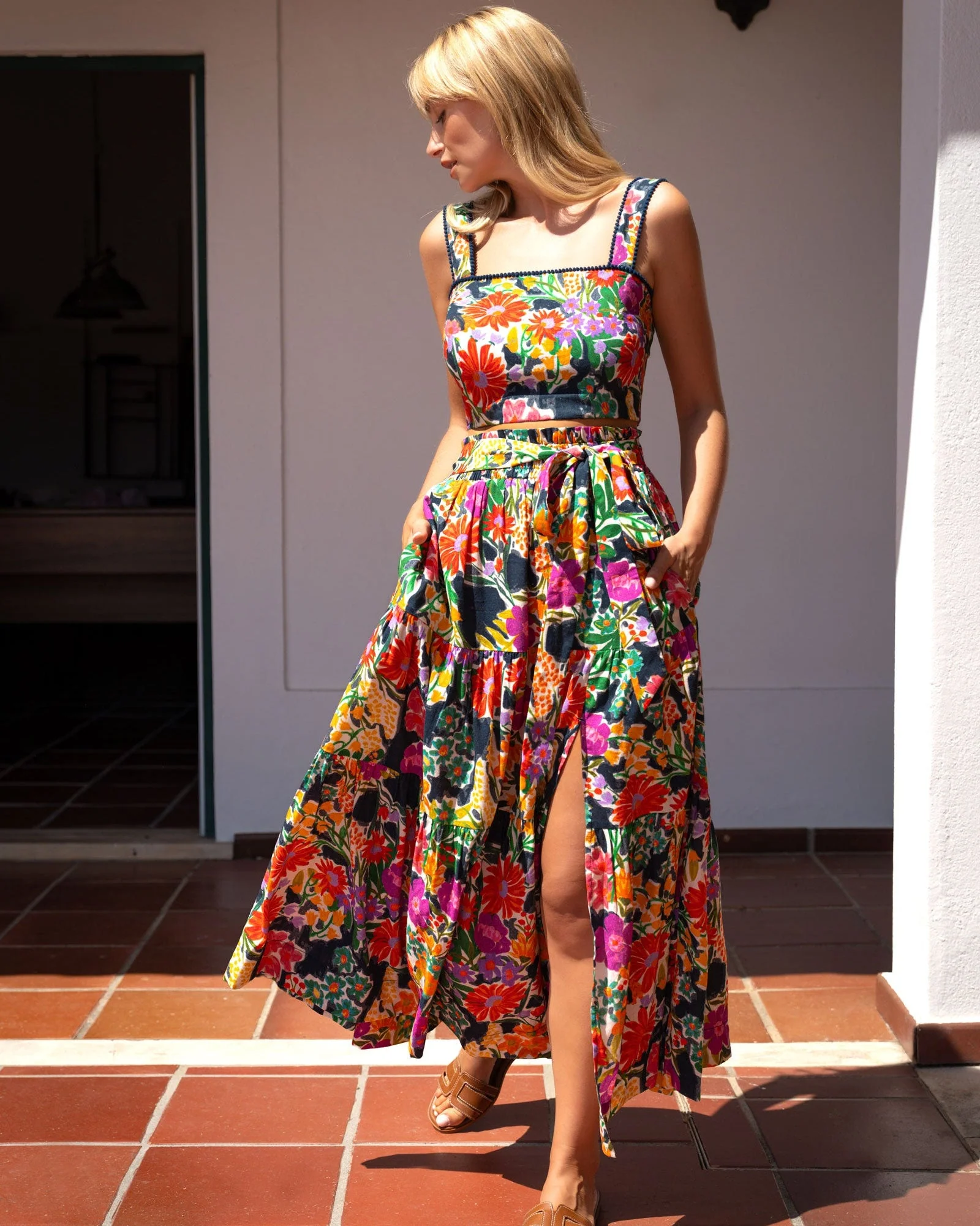 Ilyssa Crop Top In Gardenia - Image 3