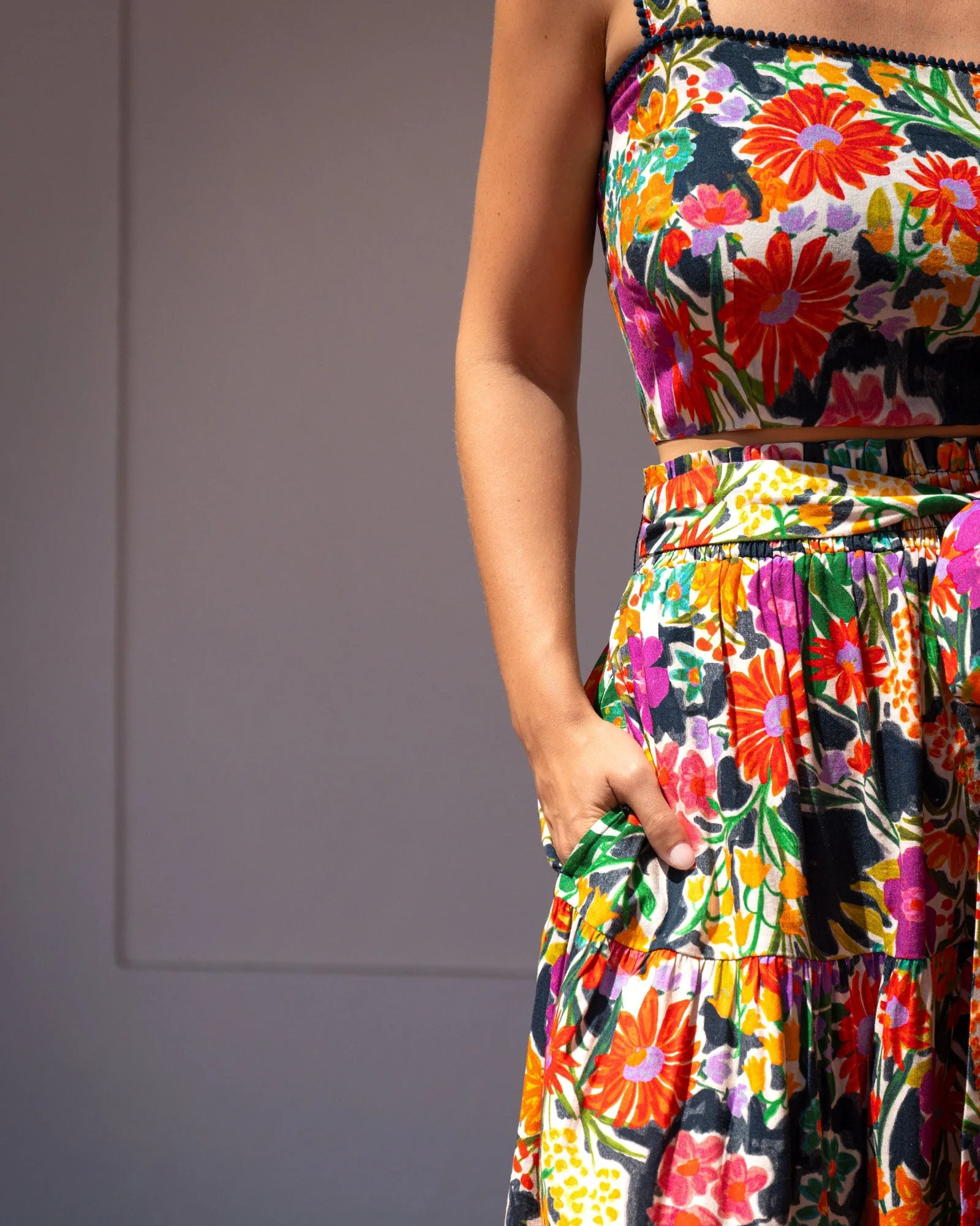 Ilyssa Crop Top In Gardenia - Image 4