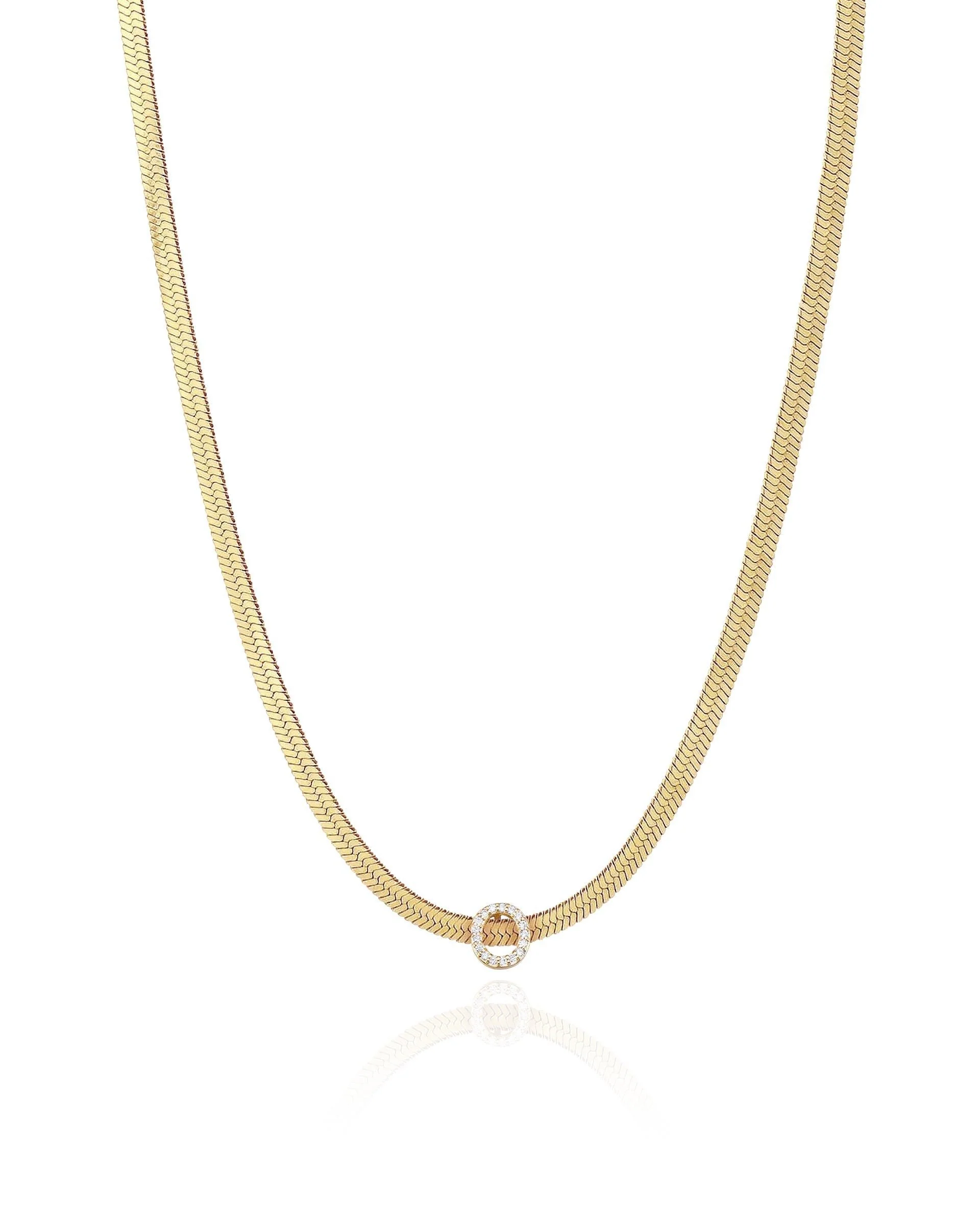 Initial Herringbone Necklace - Image 20