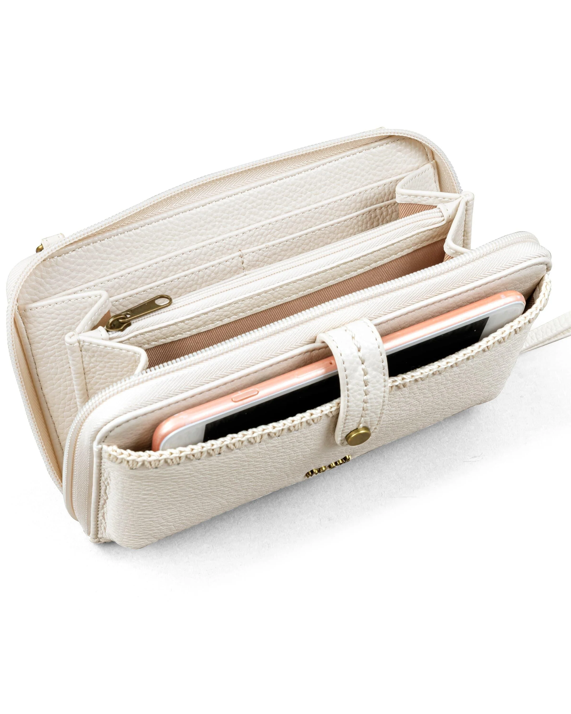 Iris Smartphone Wallet - Leather - Stone - Image 5
