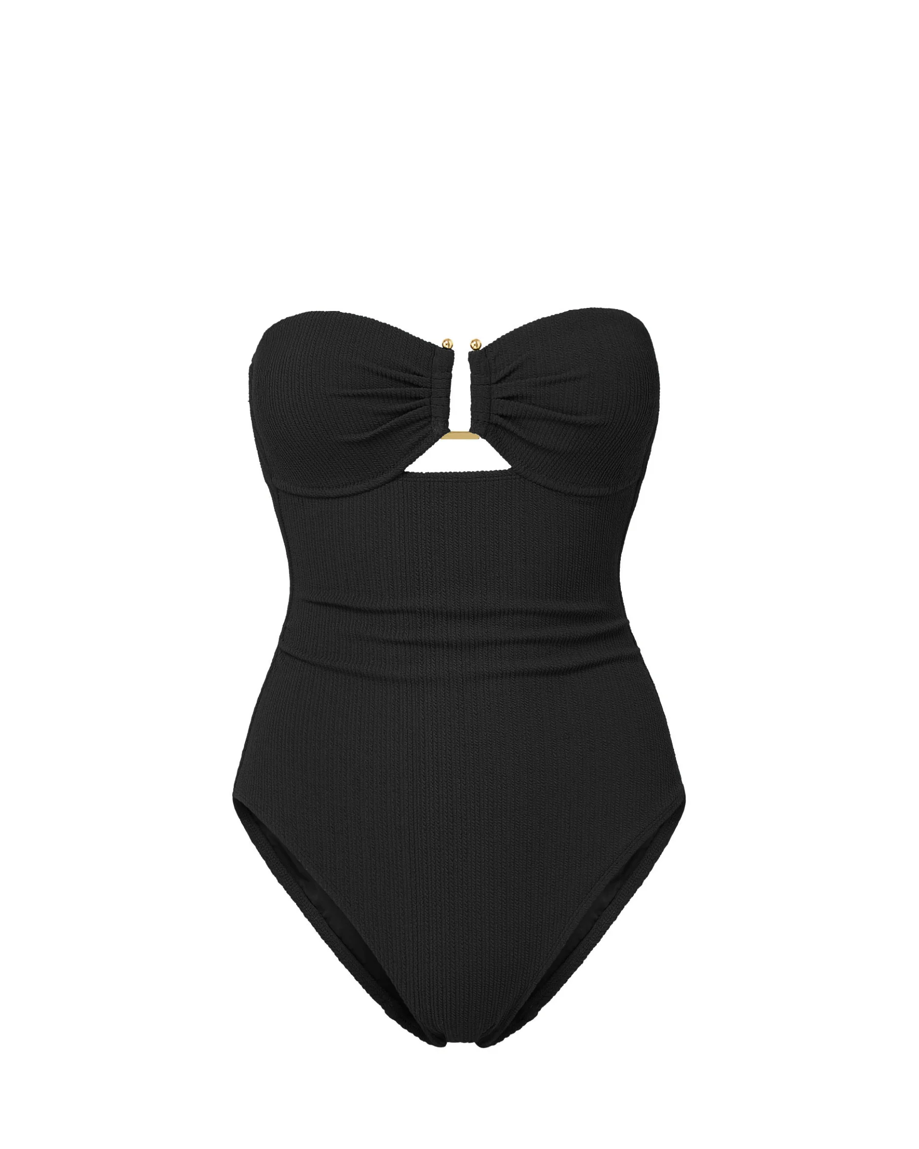 Juliette One Piece In Black Texture - Image 7