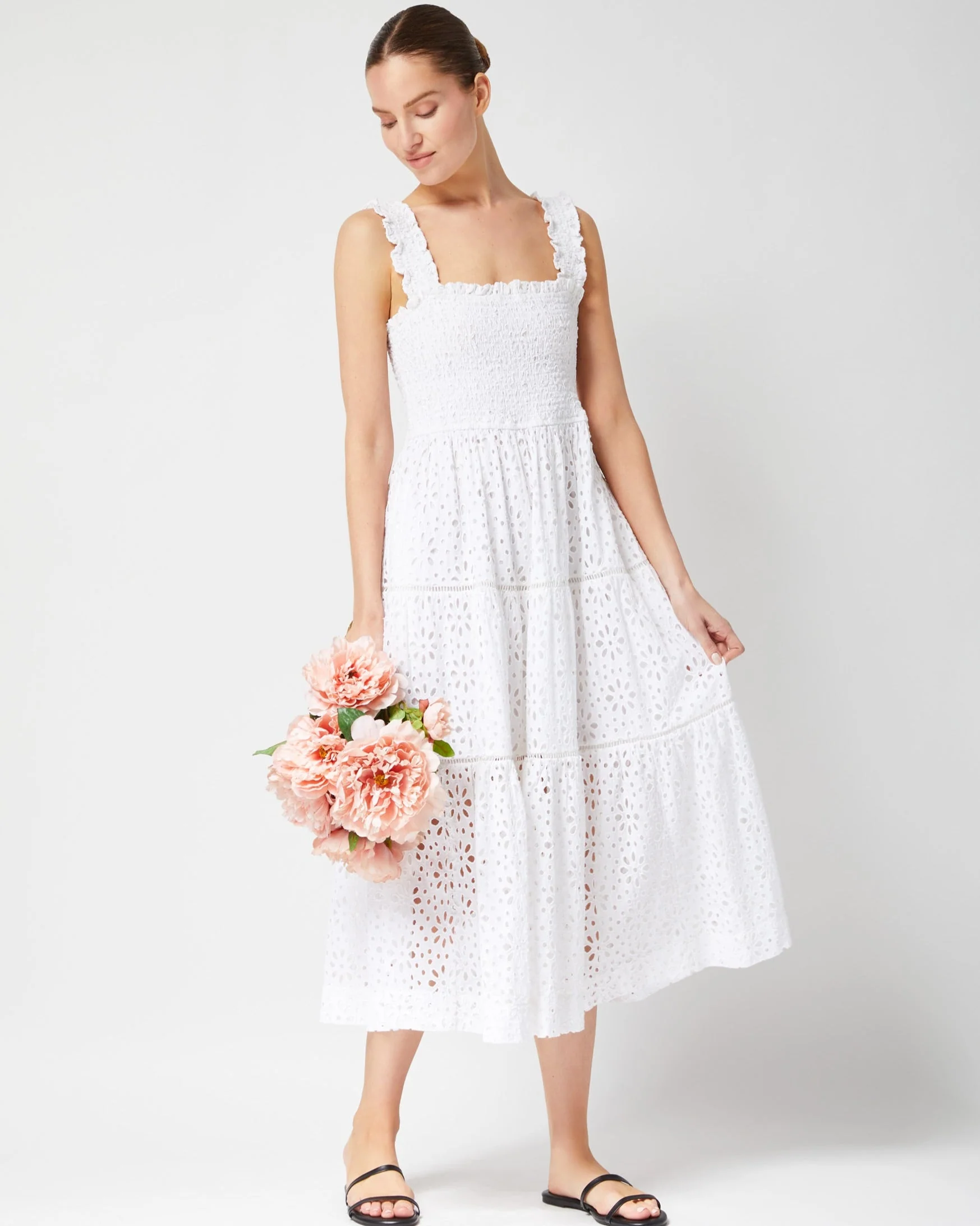 Kristen Dress Fresh White Seaside Eyelet - Image 11