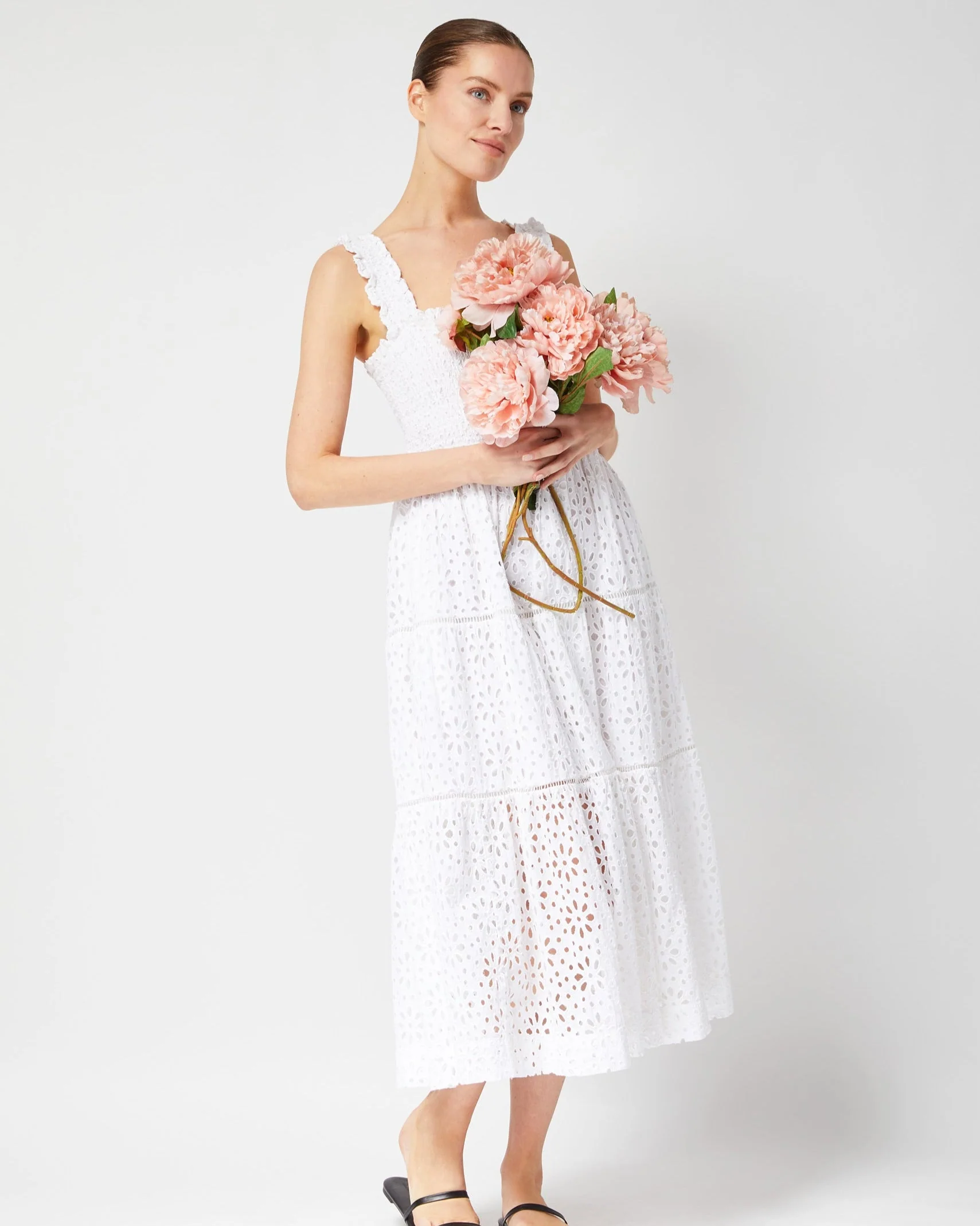 Kristen Dress Fresh White Seaside Eyelet - Image 12