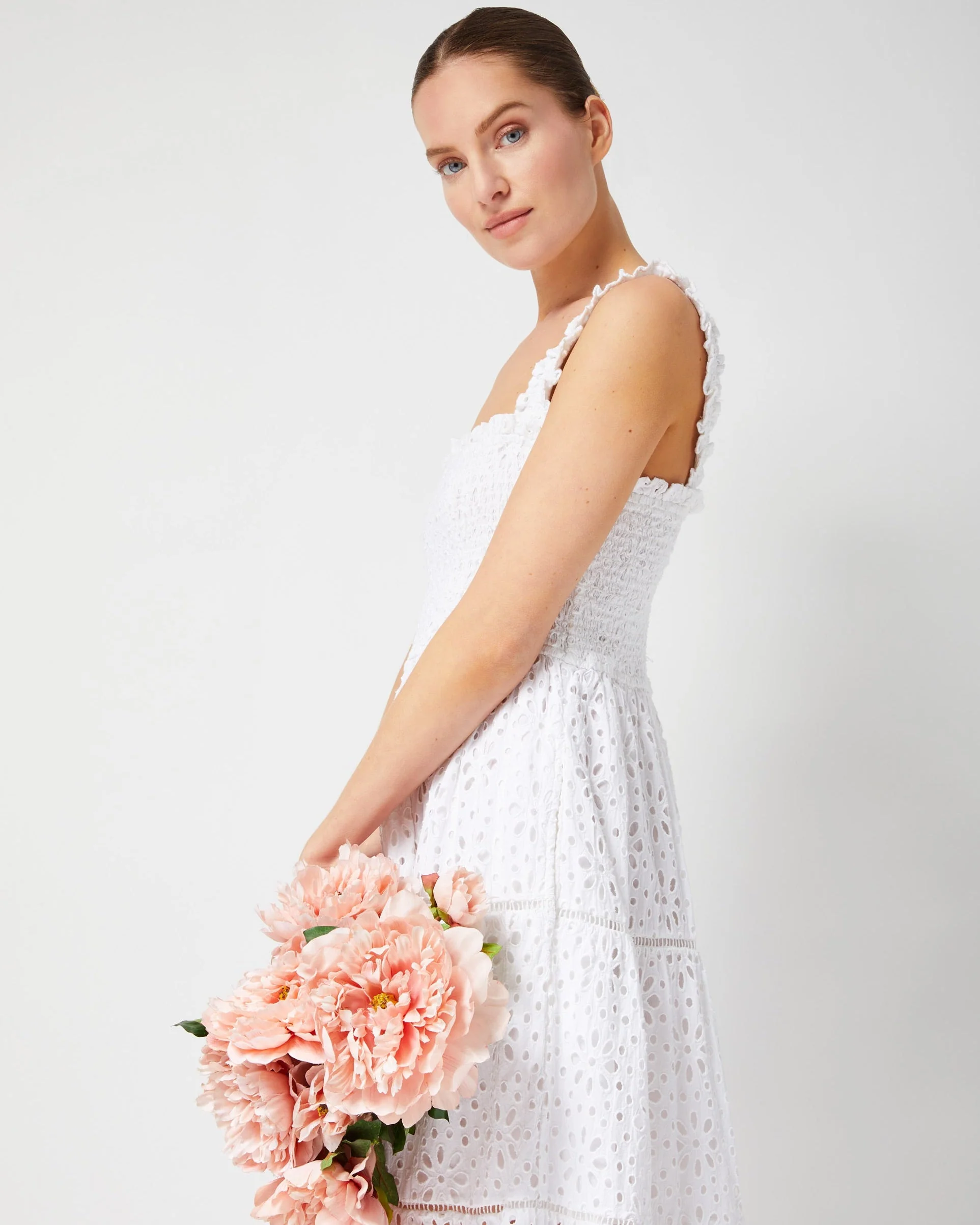 Kristen Dress Fresh White Seaside Eyelet - Image 13