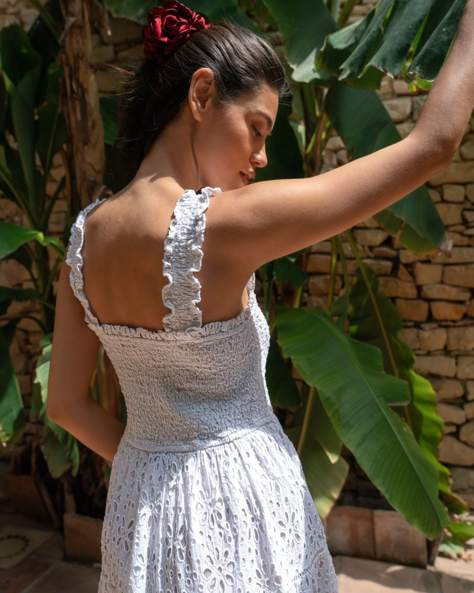 Kristen Dress Fresh White Seaside Eyelet - Image 4