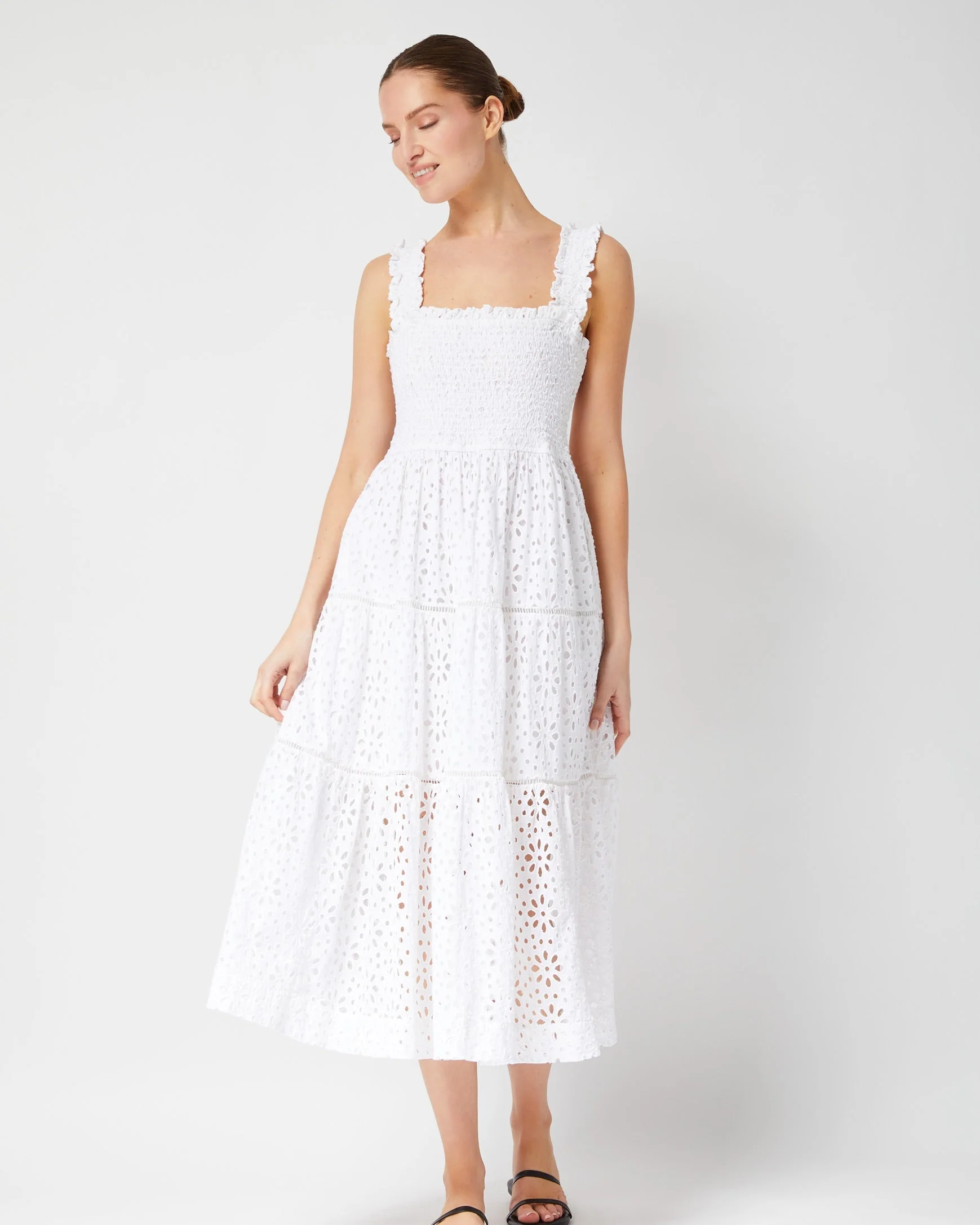 Kristen Dress Fresh White Seaside Eyelet - Image 7