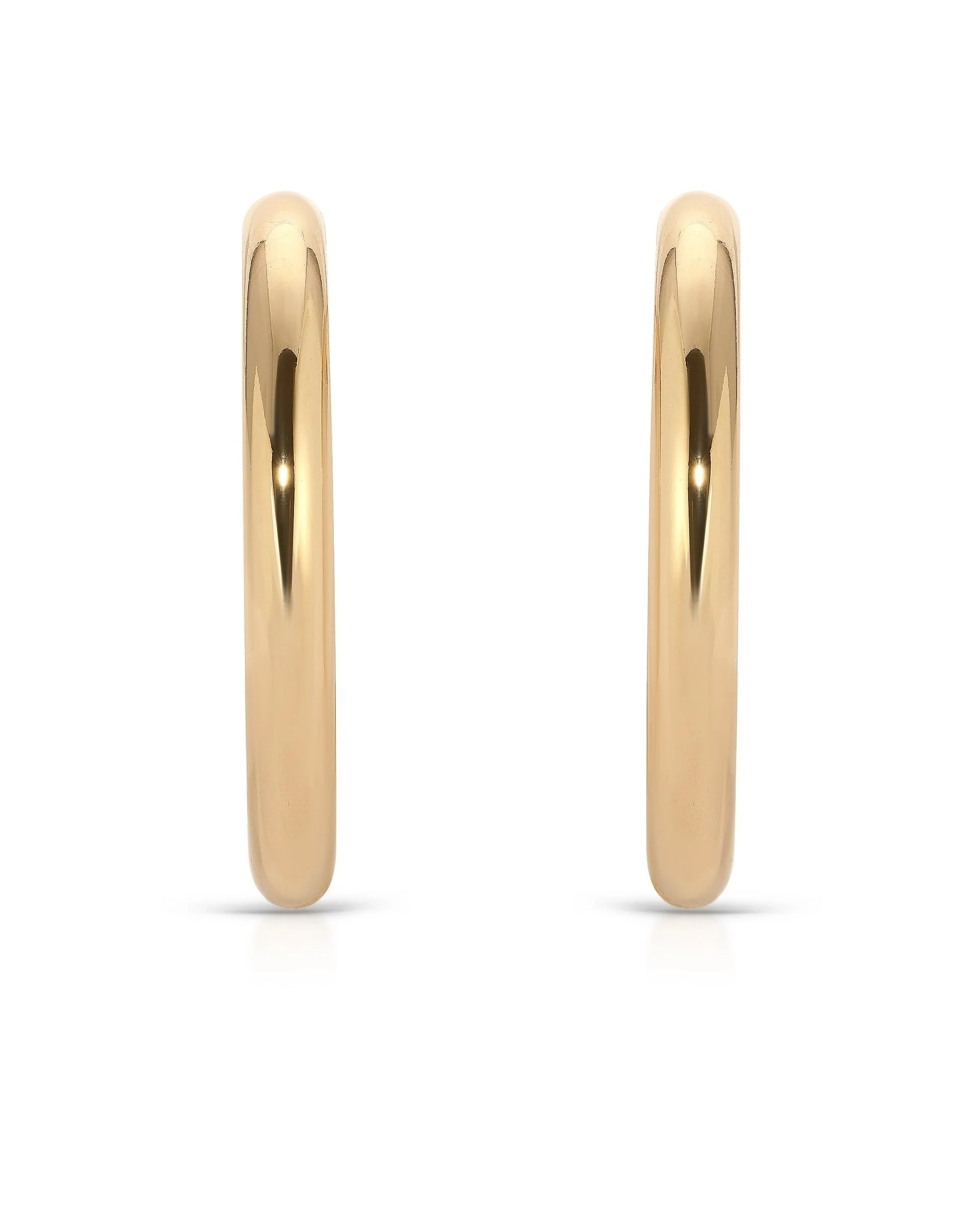 Large Thick Classic Hoops - Image 3