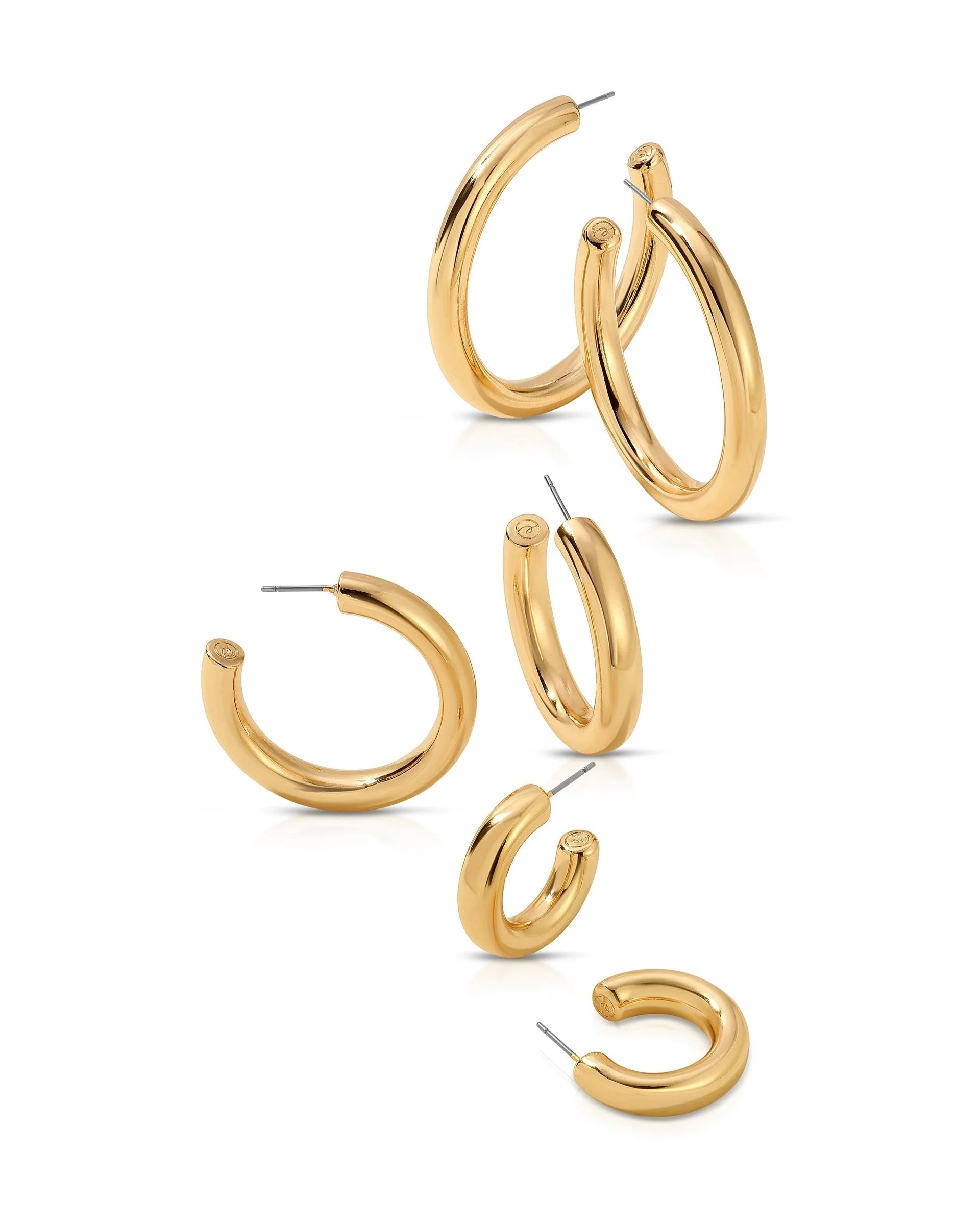 Large Thick Classic Hoops - Image 5
