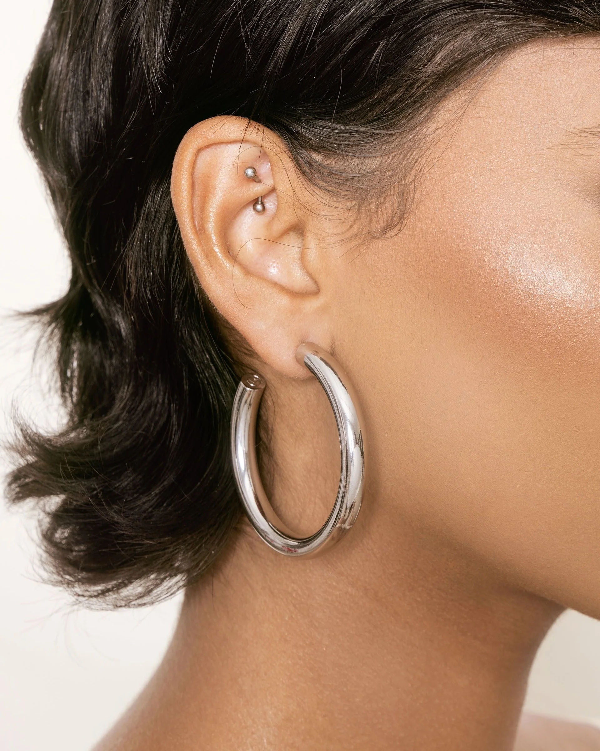 Large Thick Classic Hoops - Image 6
