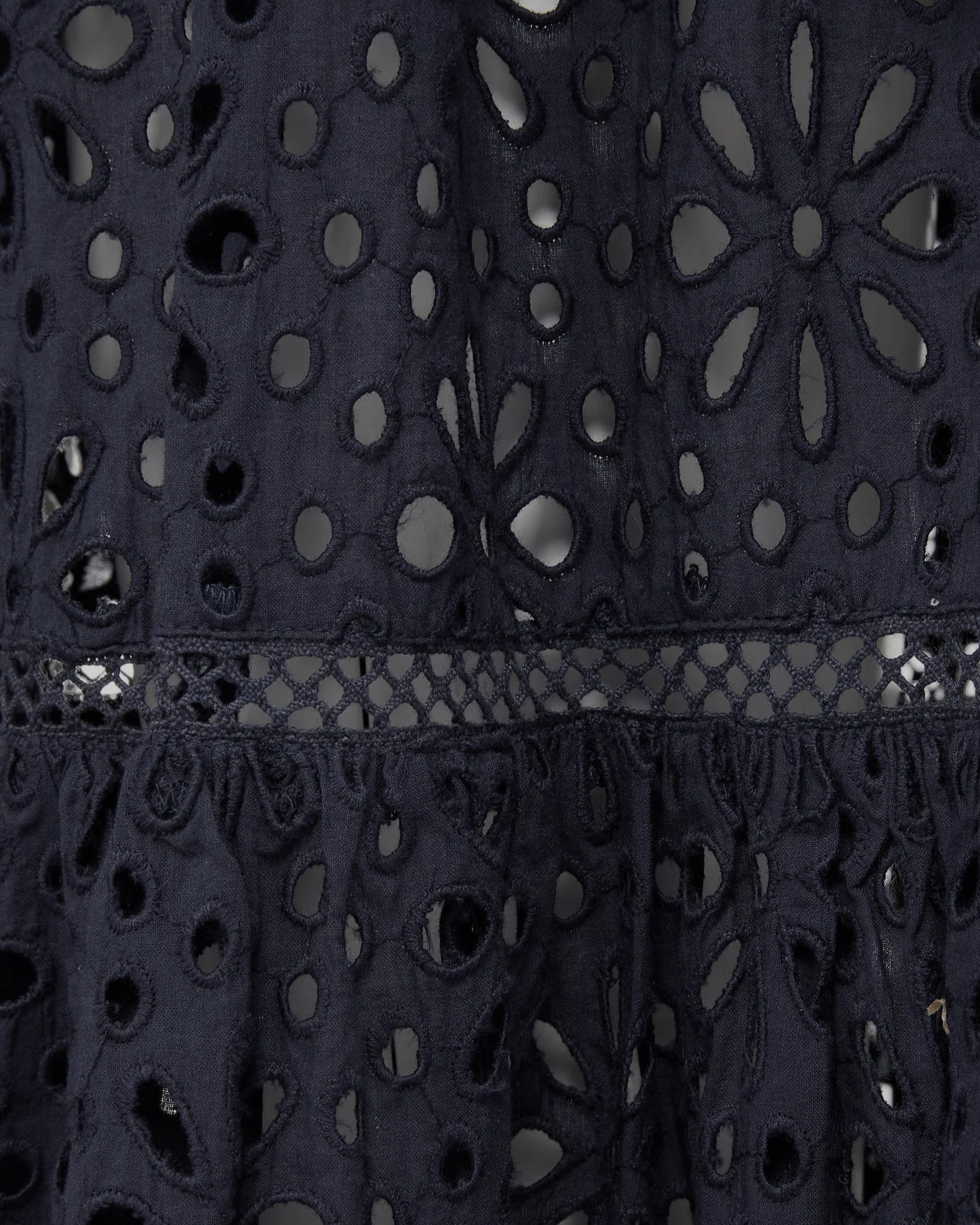 Lauren Coverup Dress Seaside Eyelet Black - Image 8