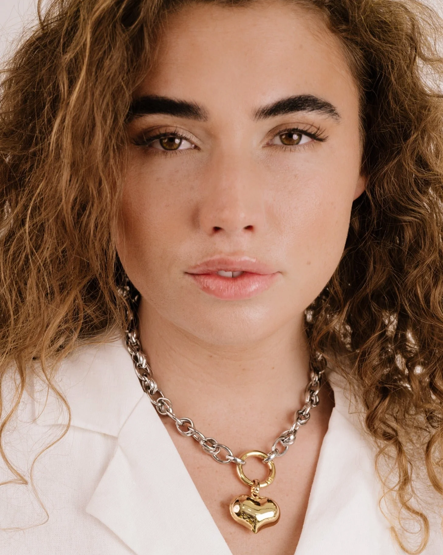 Locked in Mixed Metal Heart Necklace - Image 6
