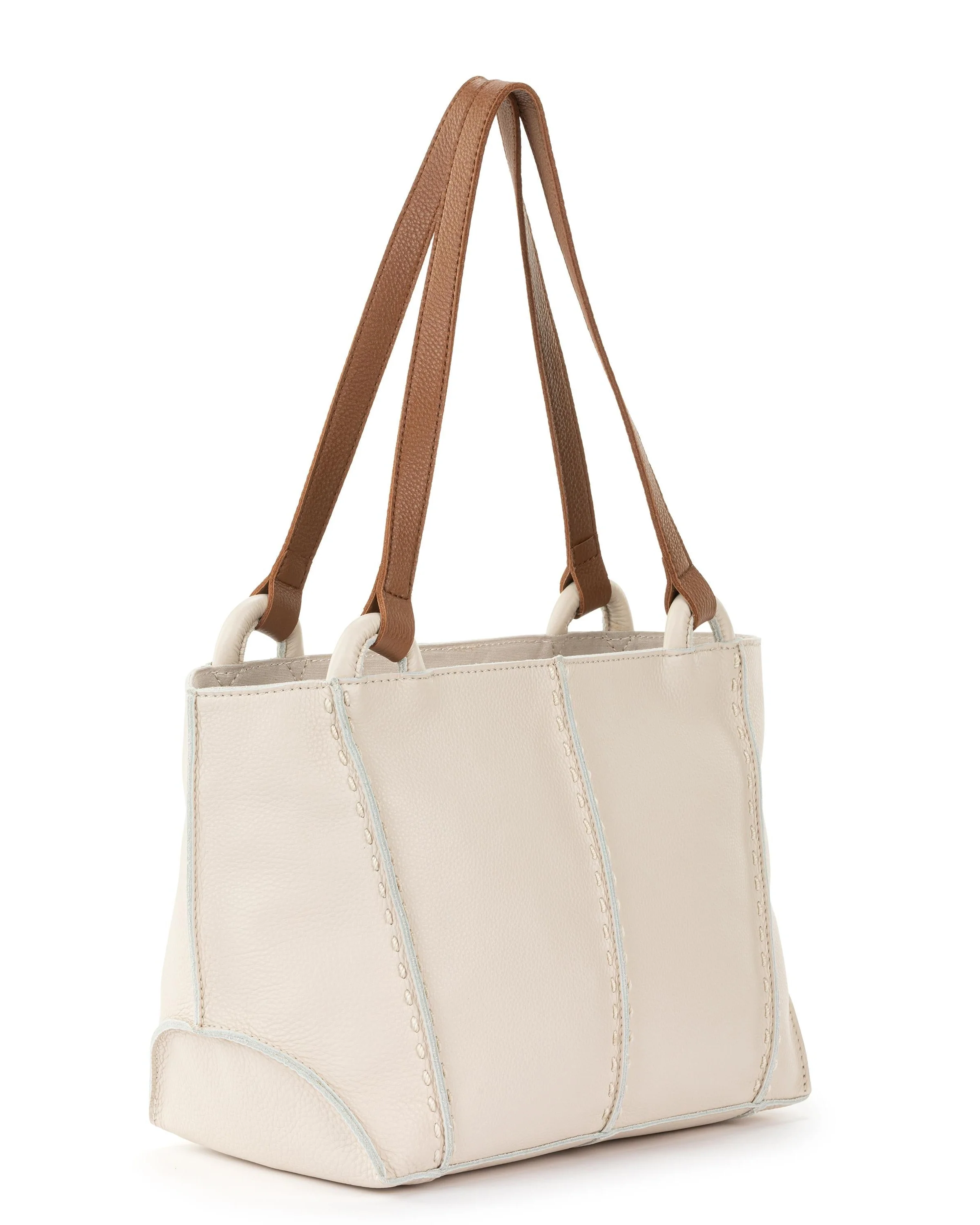Los Feliz Satchel - Leather - Stone - Image 3