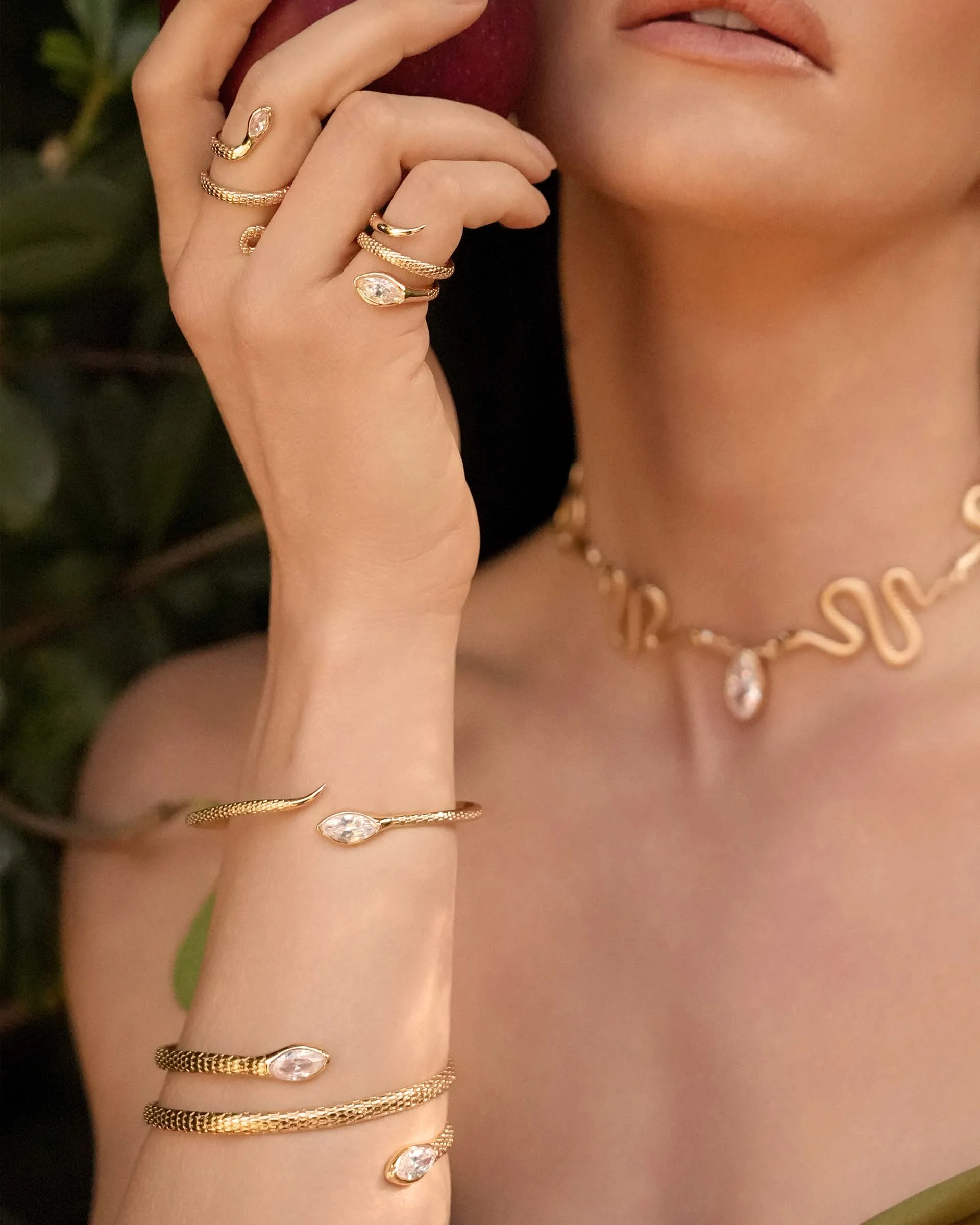 Marquise Coiled Bangle - Image 8