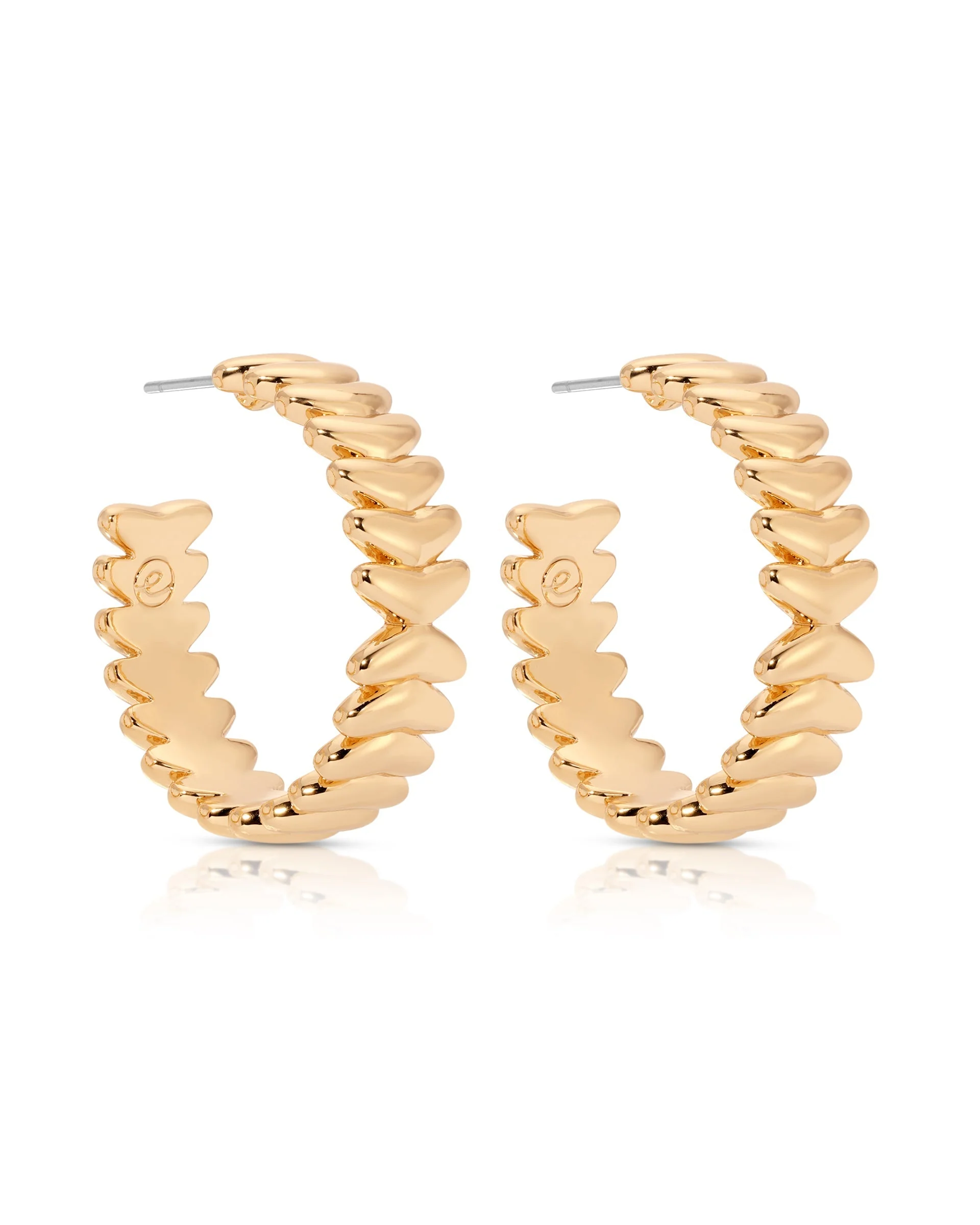 Medium Metal Moderna Hoops - Image 5