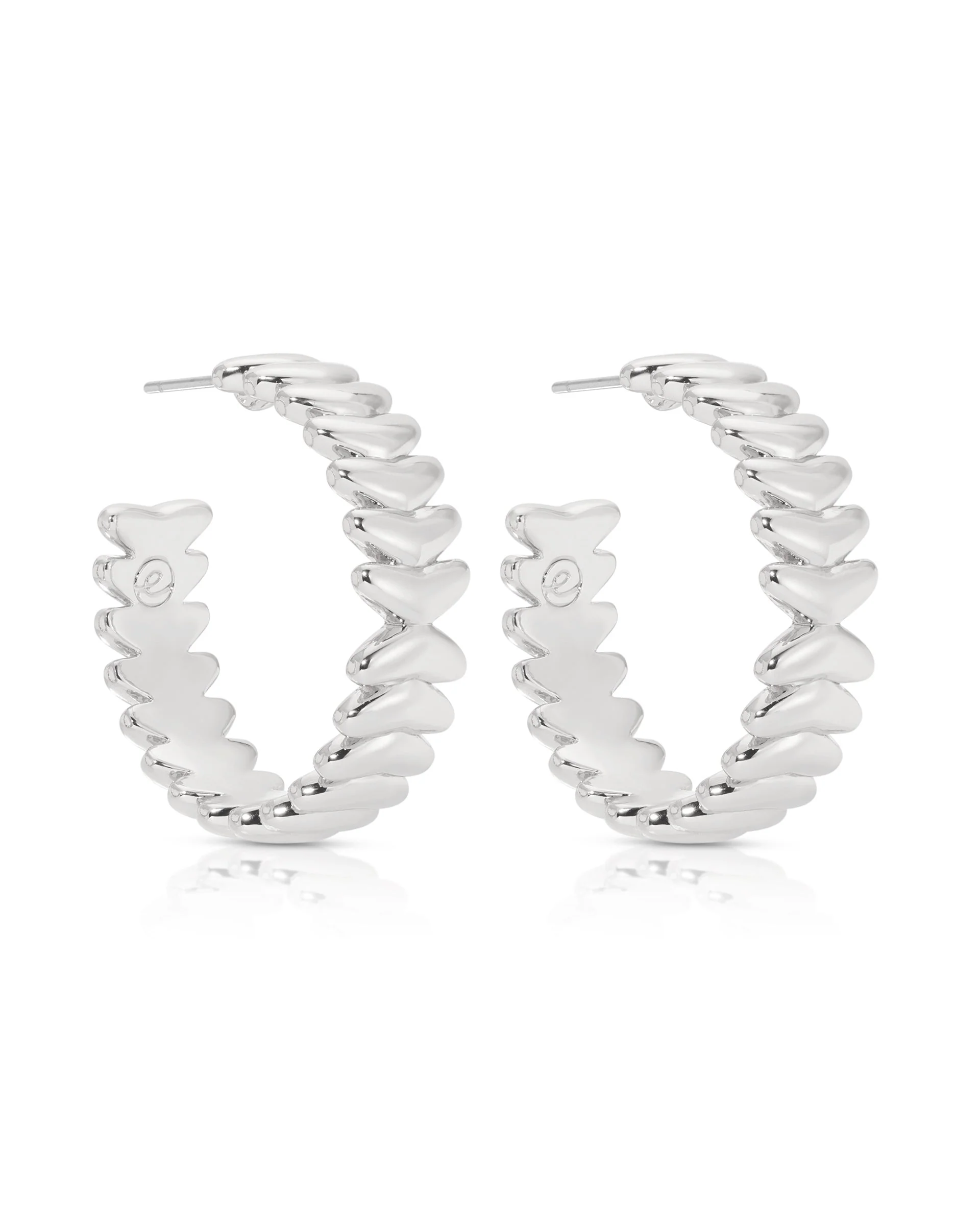 Medium Metal Moderna Hoops - Image 6