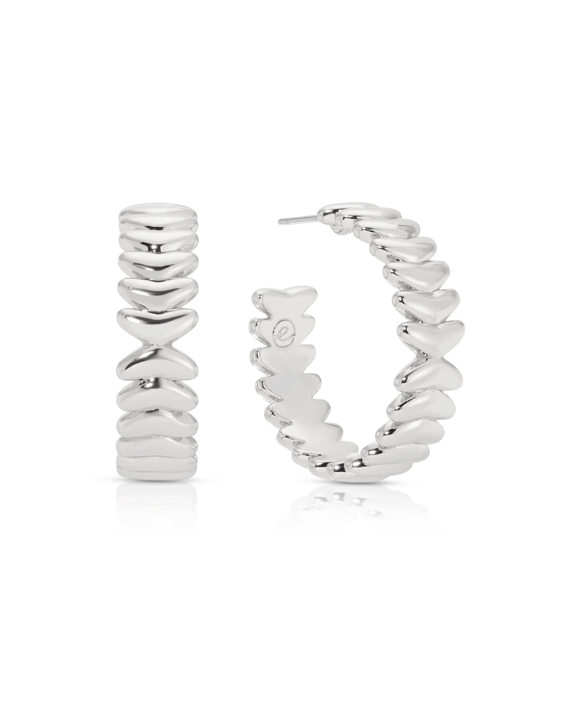 Medium Metal Moderna Hoops - Image 7
