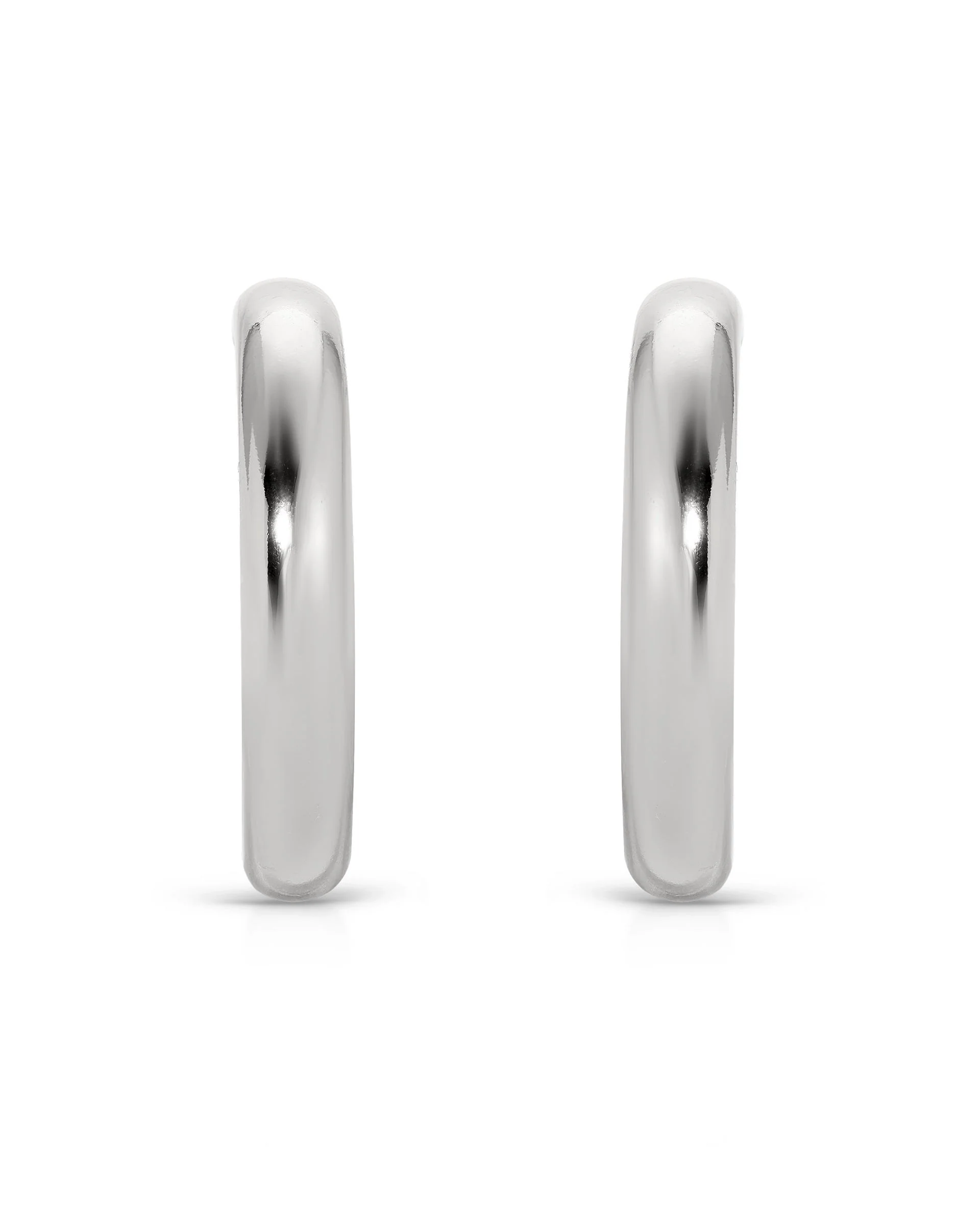 Medium Thick Classic Hoops - Image 7