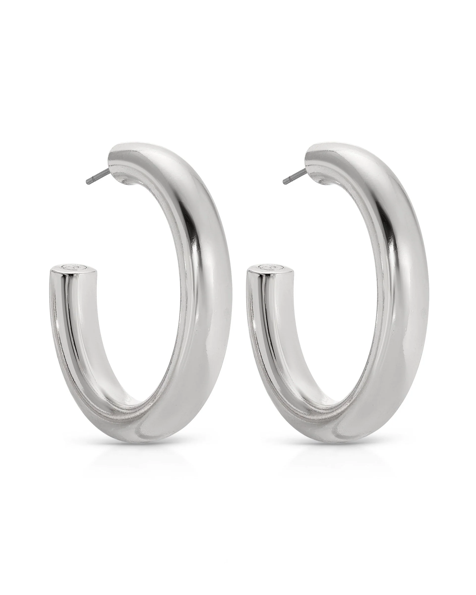 Medium Thick Classic Hoops - Image 9