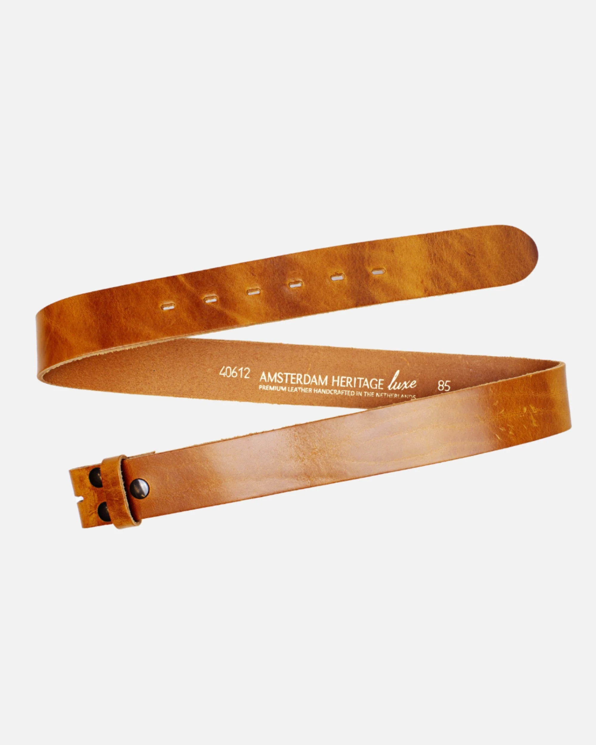 Mia | Camel Smooth Leather Belt Strap - Image 6