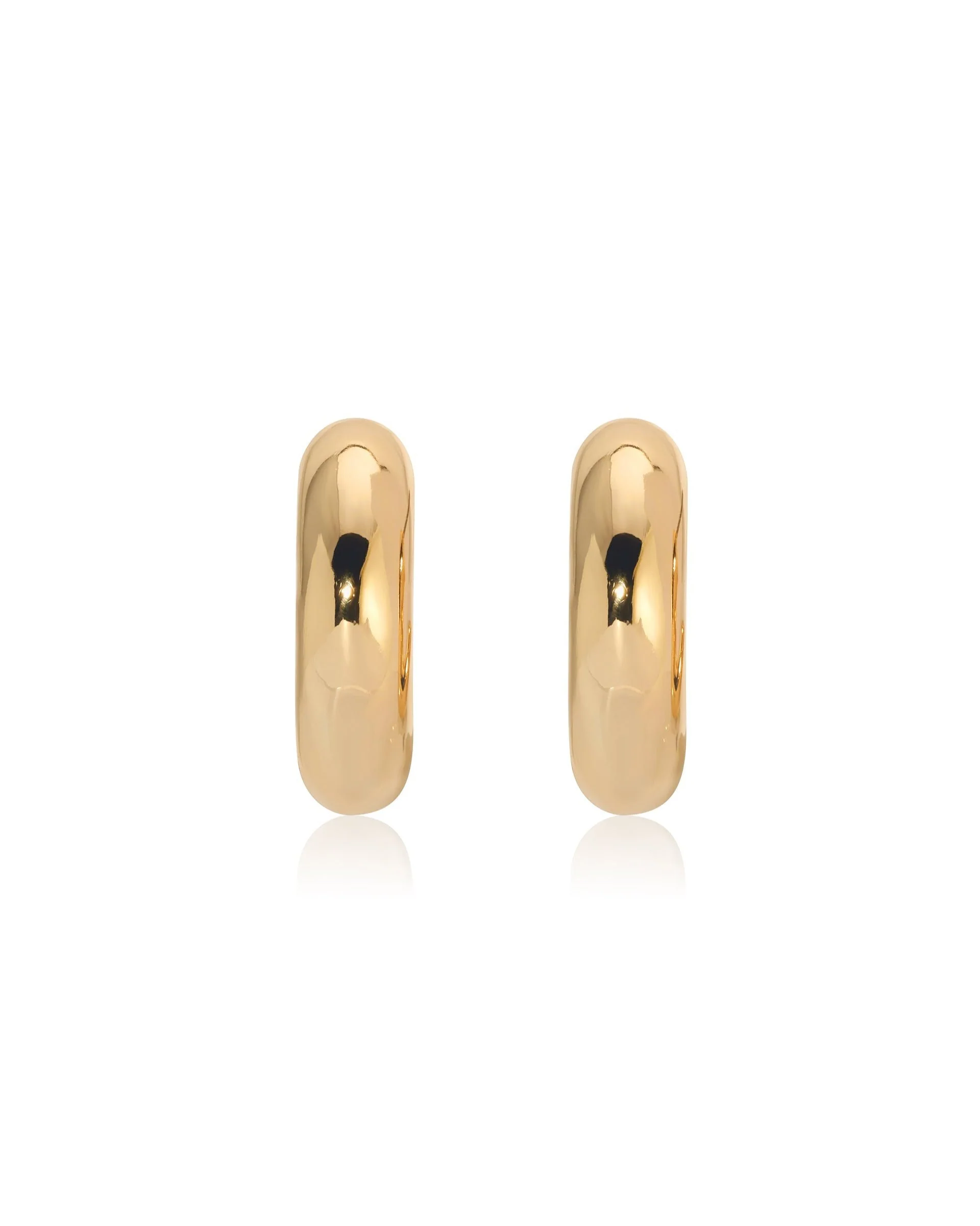 Mini Thick Classic Hoops - Image 3